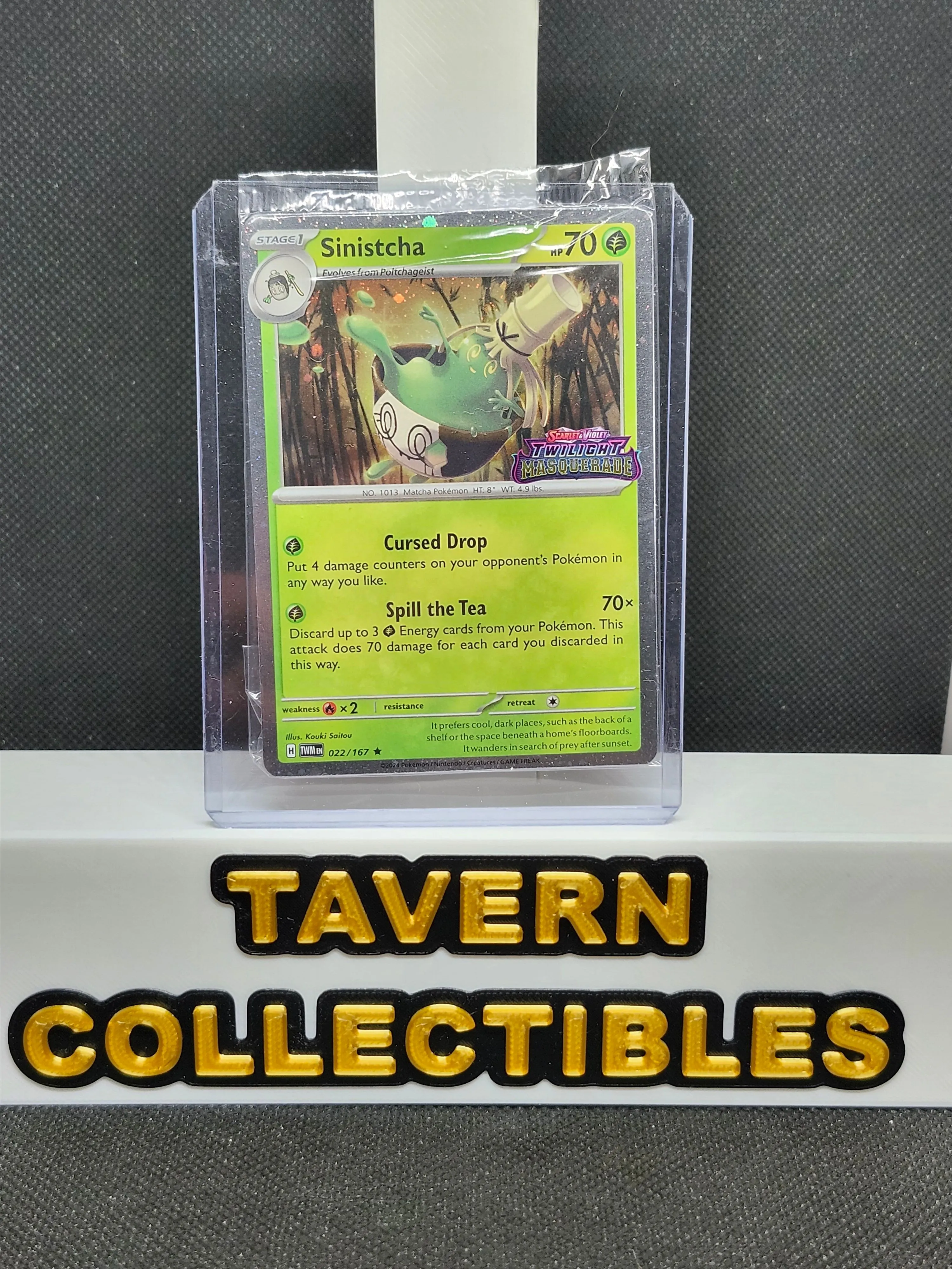 Pokmon Twilight Masquerade Stamped BEST BUY PROMO Sinistcha 022/167   Whatnot: Shop, Sell, Connect