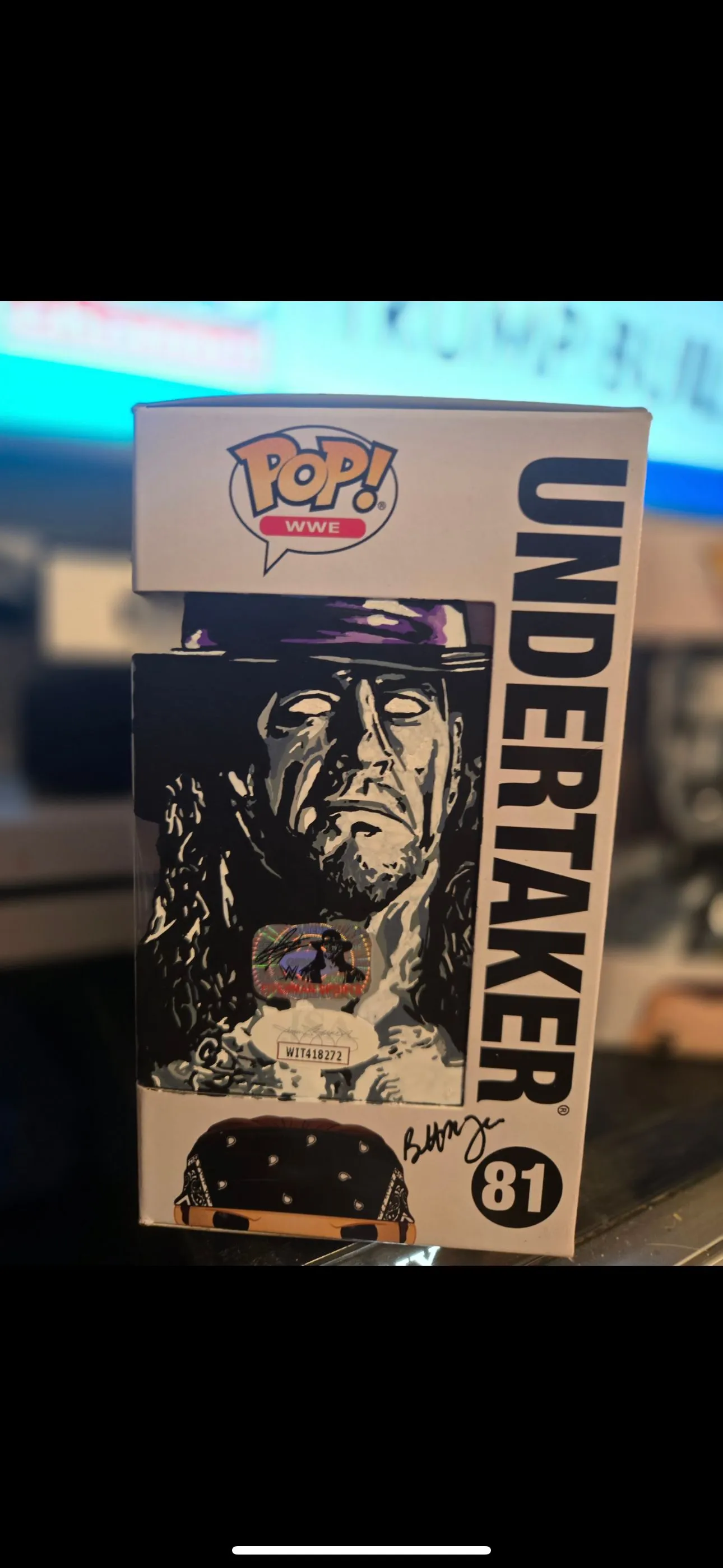 Product image for Undertaker Funko Pop Signed with JSA