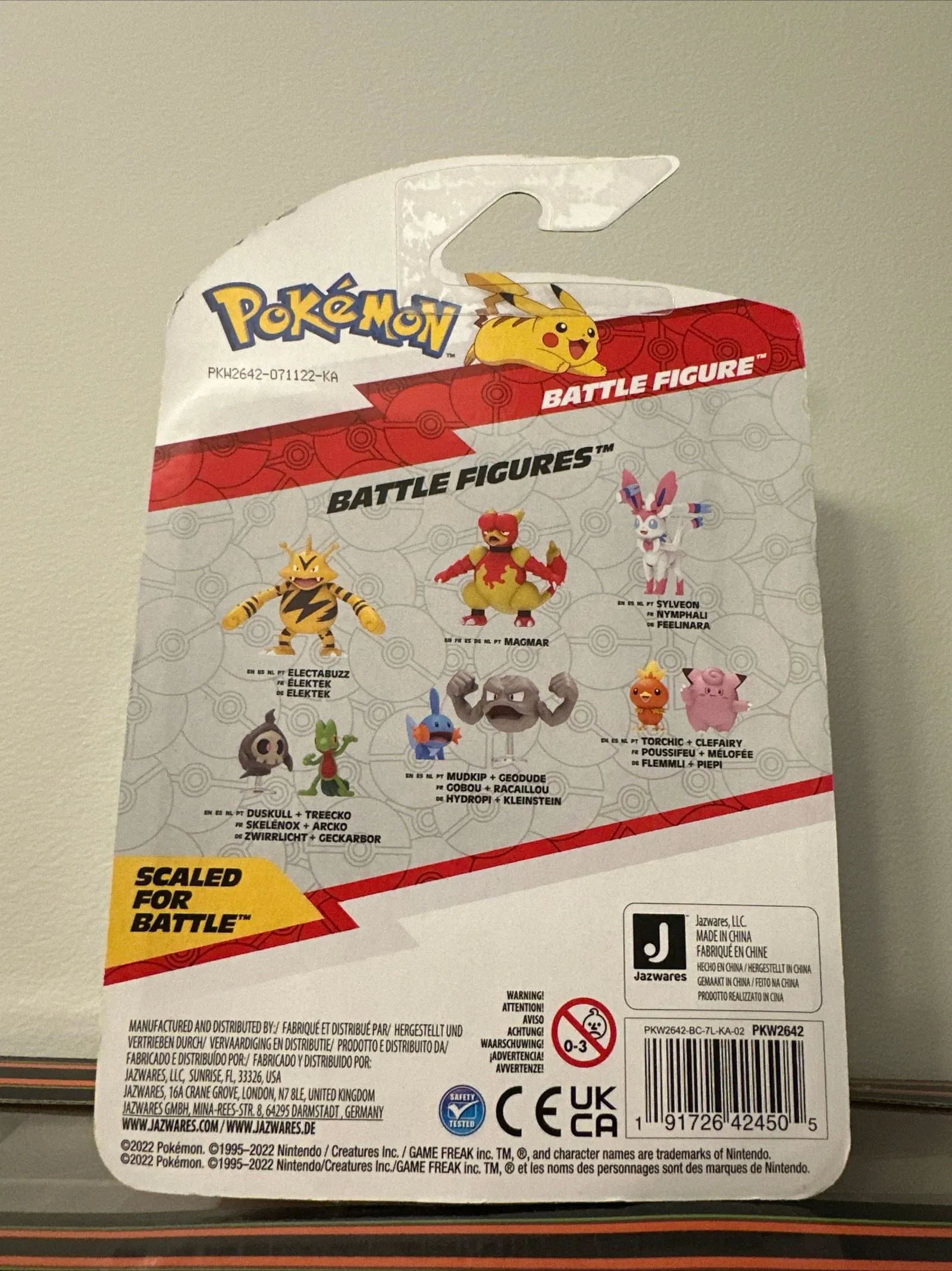 Product image for Jazwares Pokemon Battle Figure Electabuzz PKW2642 NISB Articulated Action Figure