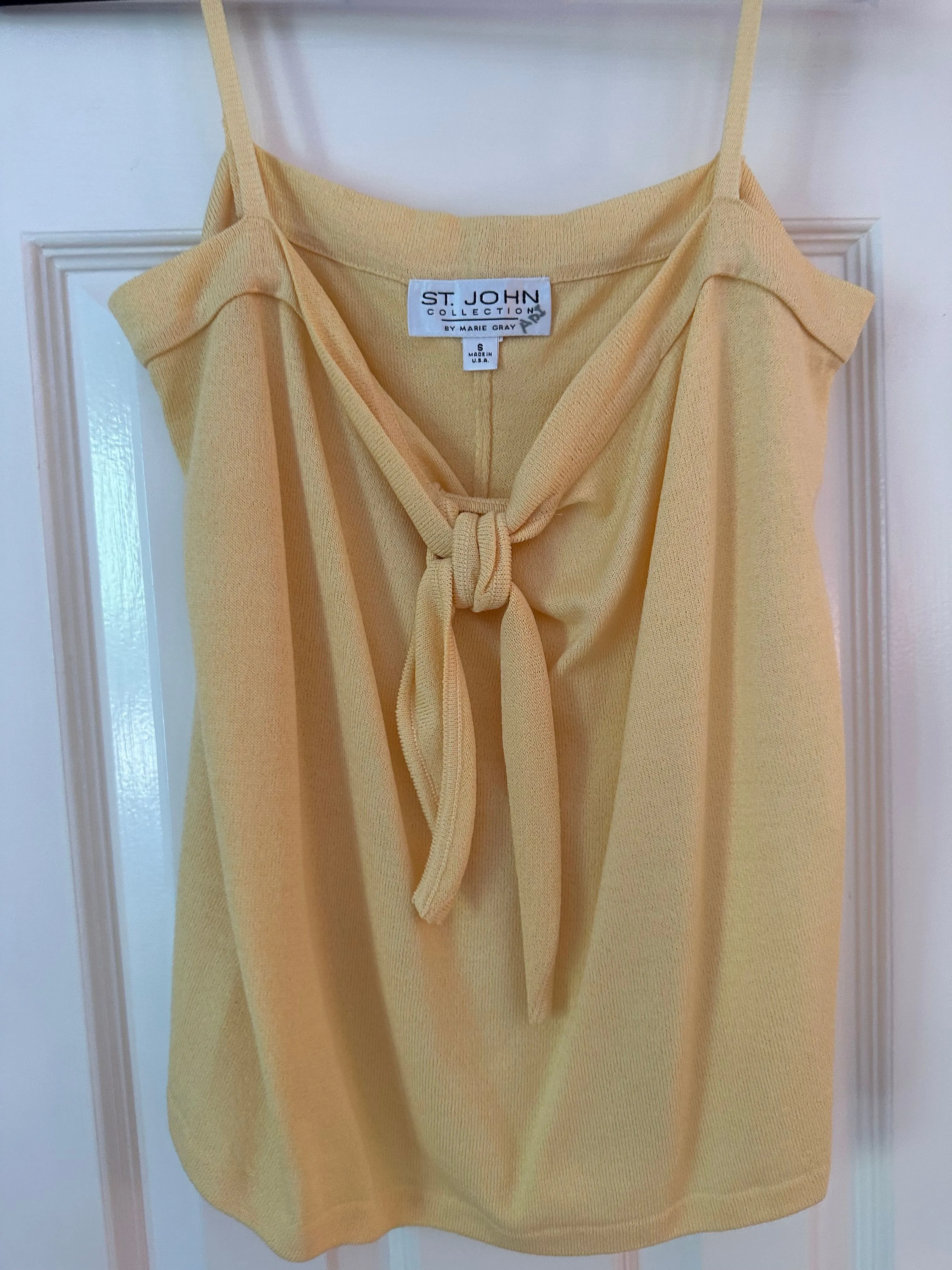 Product image for St. John yellow spaghetti strap top