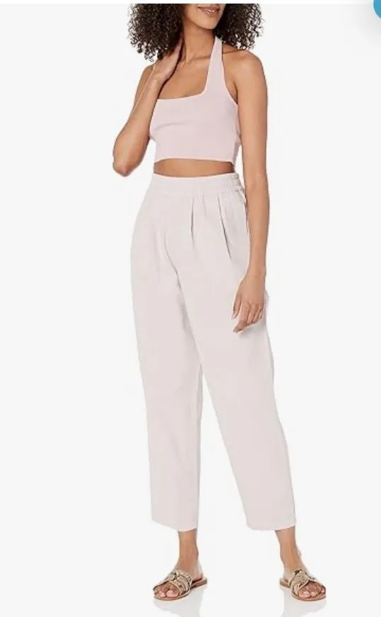 Product image for The Drop Women's Ishi Pull-On Twill Ankle Pant