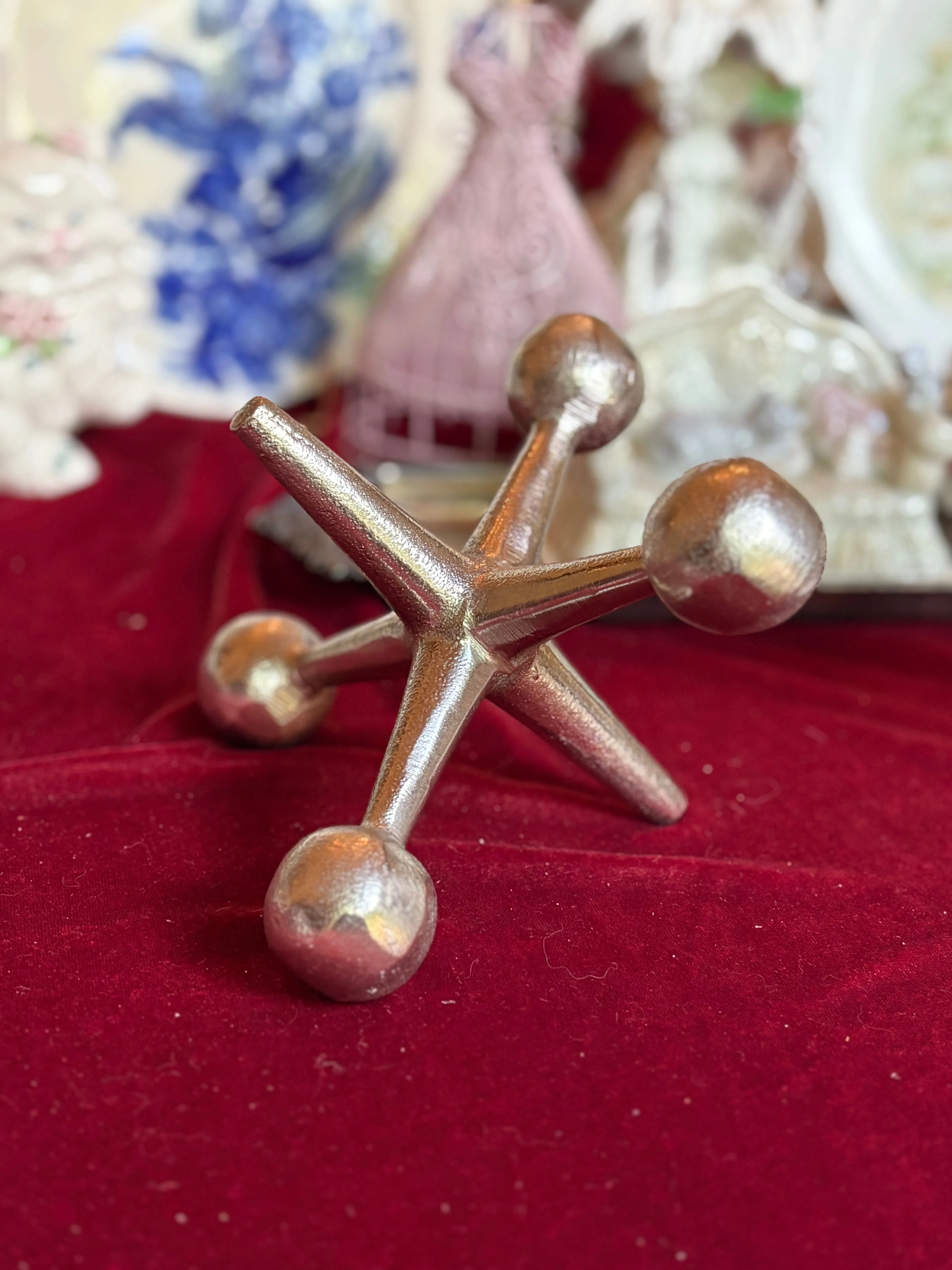 Product image for Vintage Metal Jacks Decor