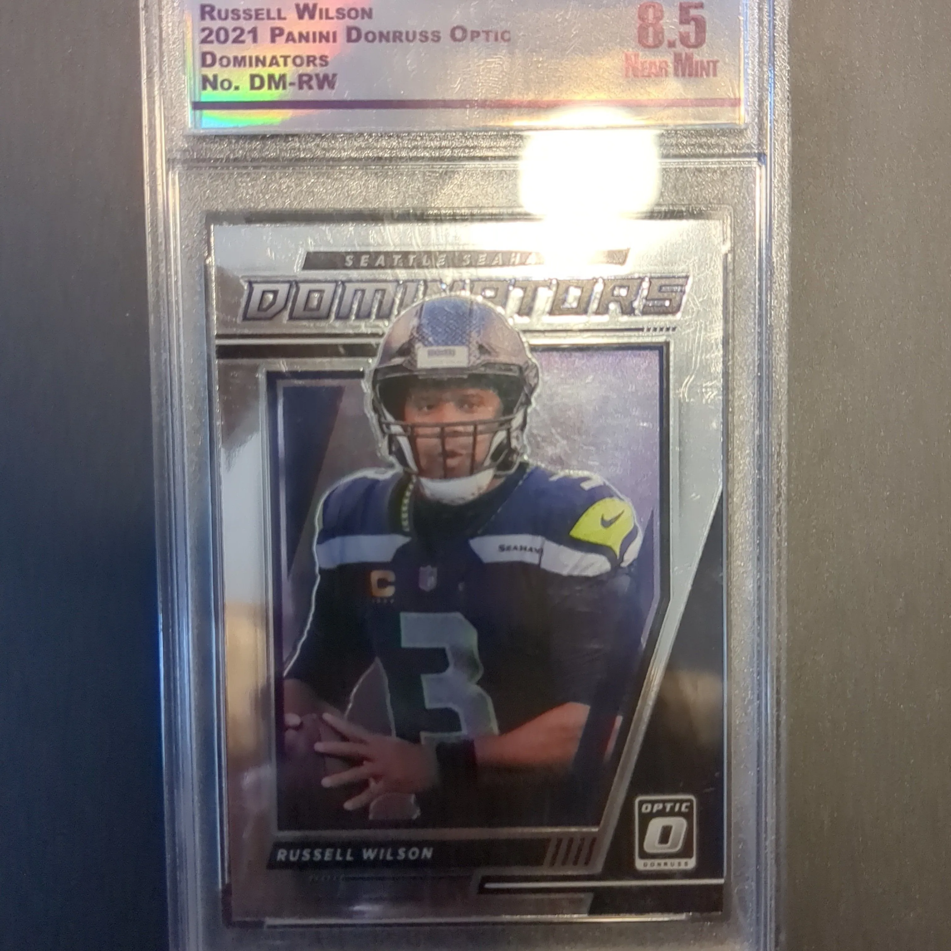 Product image for Russel Wilson 2021 dominators graded at 8.5