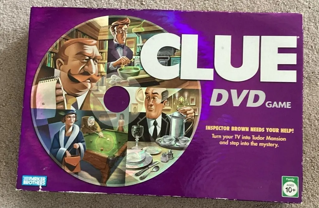 Product image for Parker Brothers Clue DVD Game