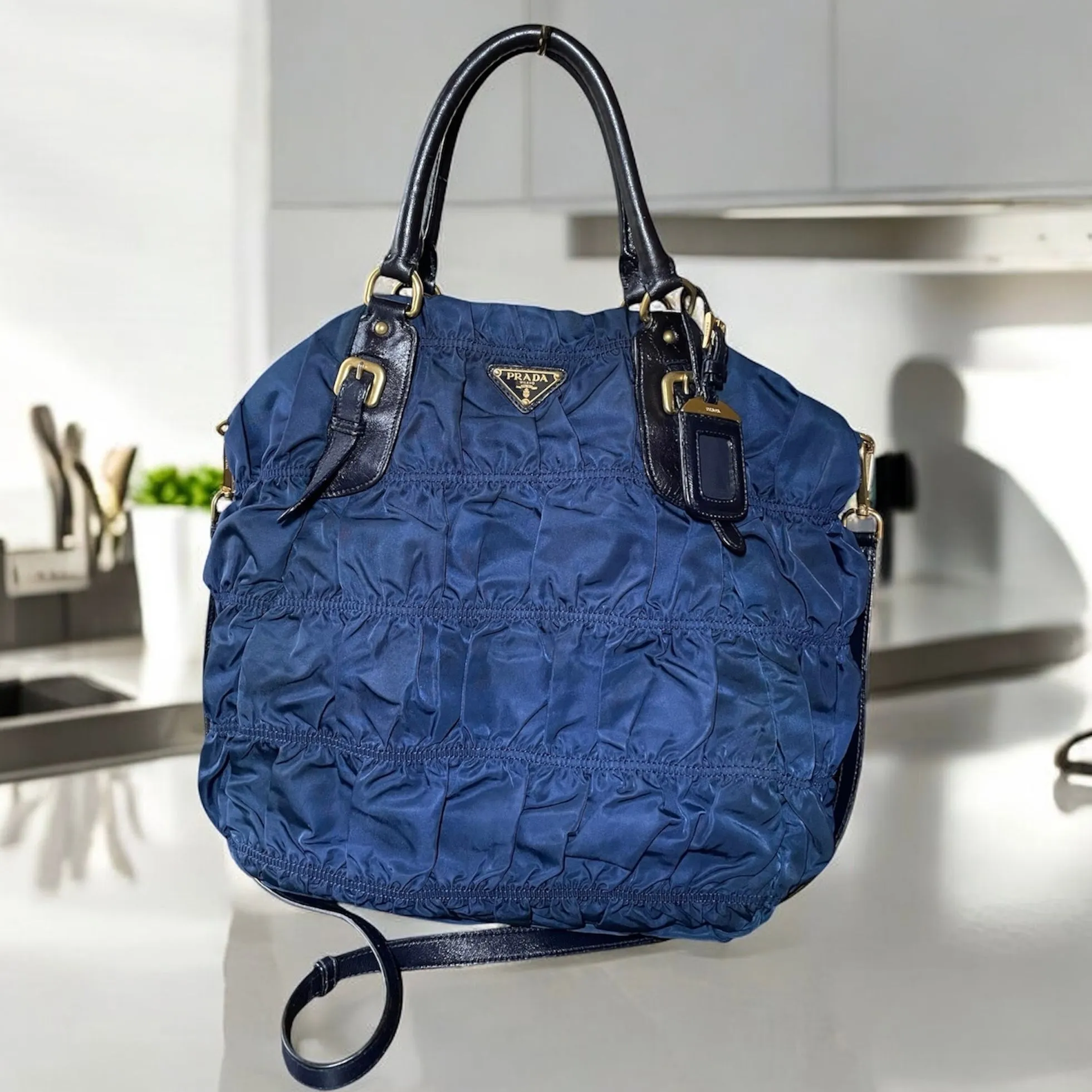 Product image for 315348 Prada Tessuto Nylon Bag Navy Blue
