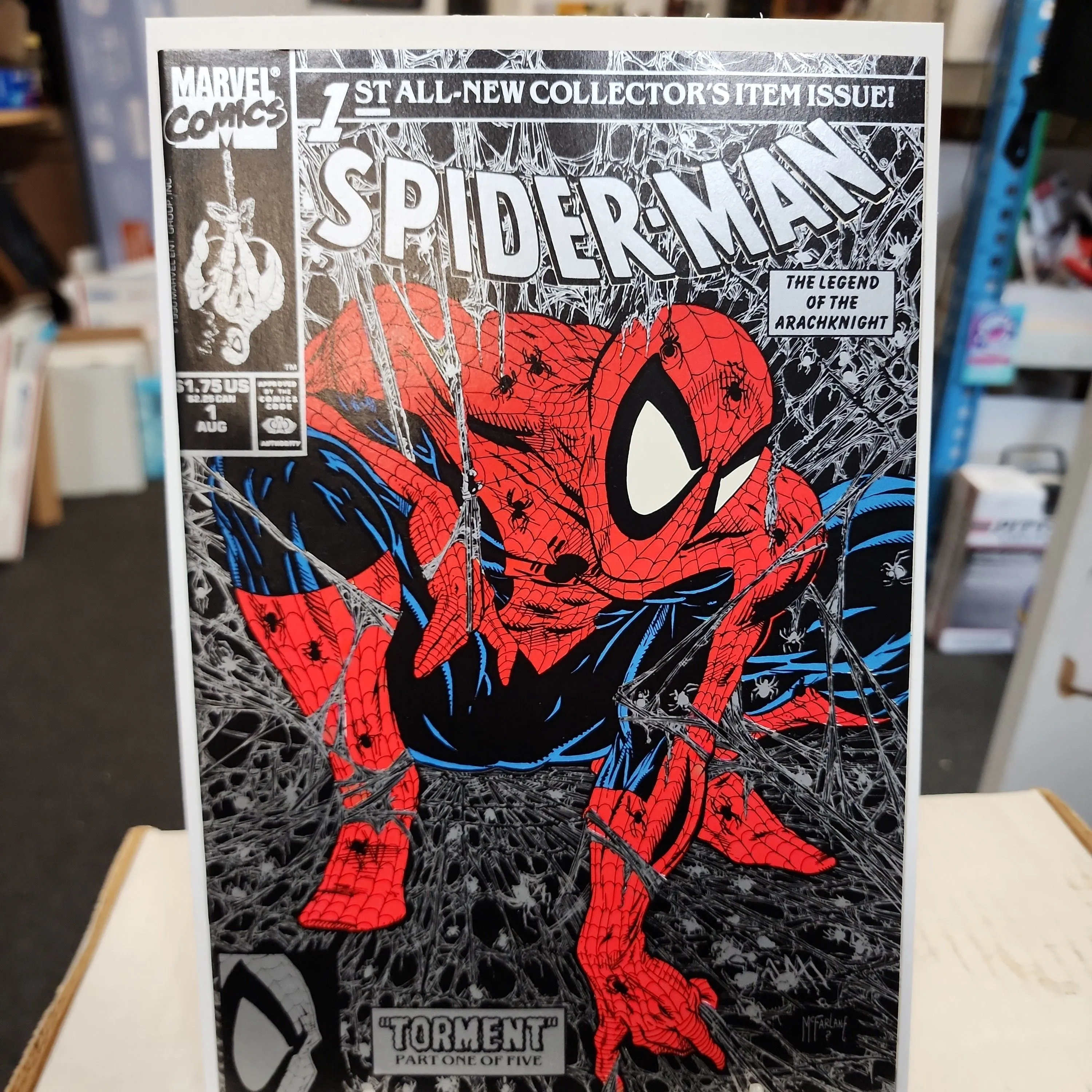 Product image for Spider-Man #1 (1990)...NM...Silver/Black variant