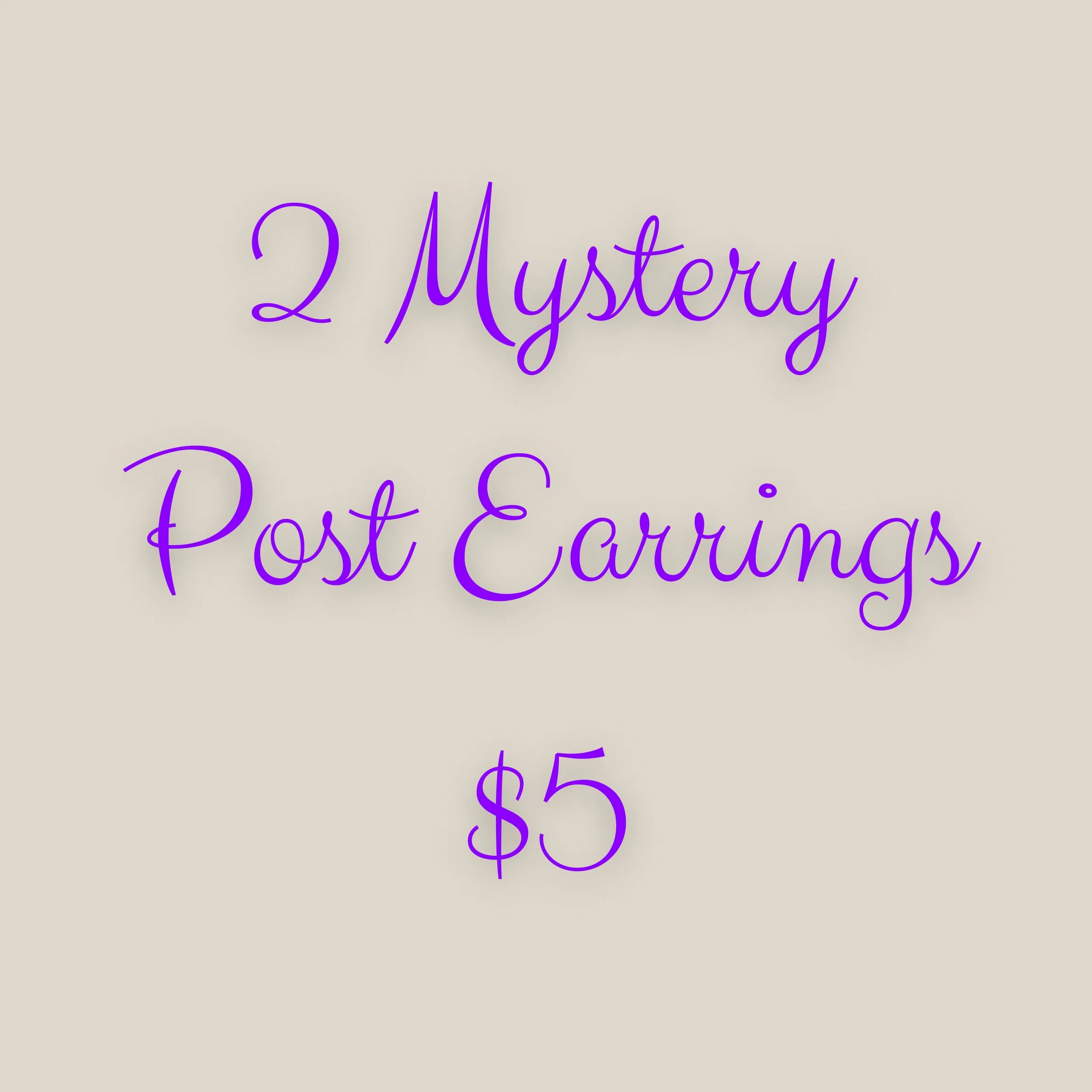 Product image for Mystery 2 Pack Post Earrings
