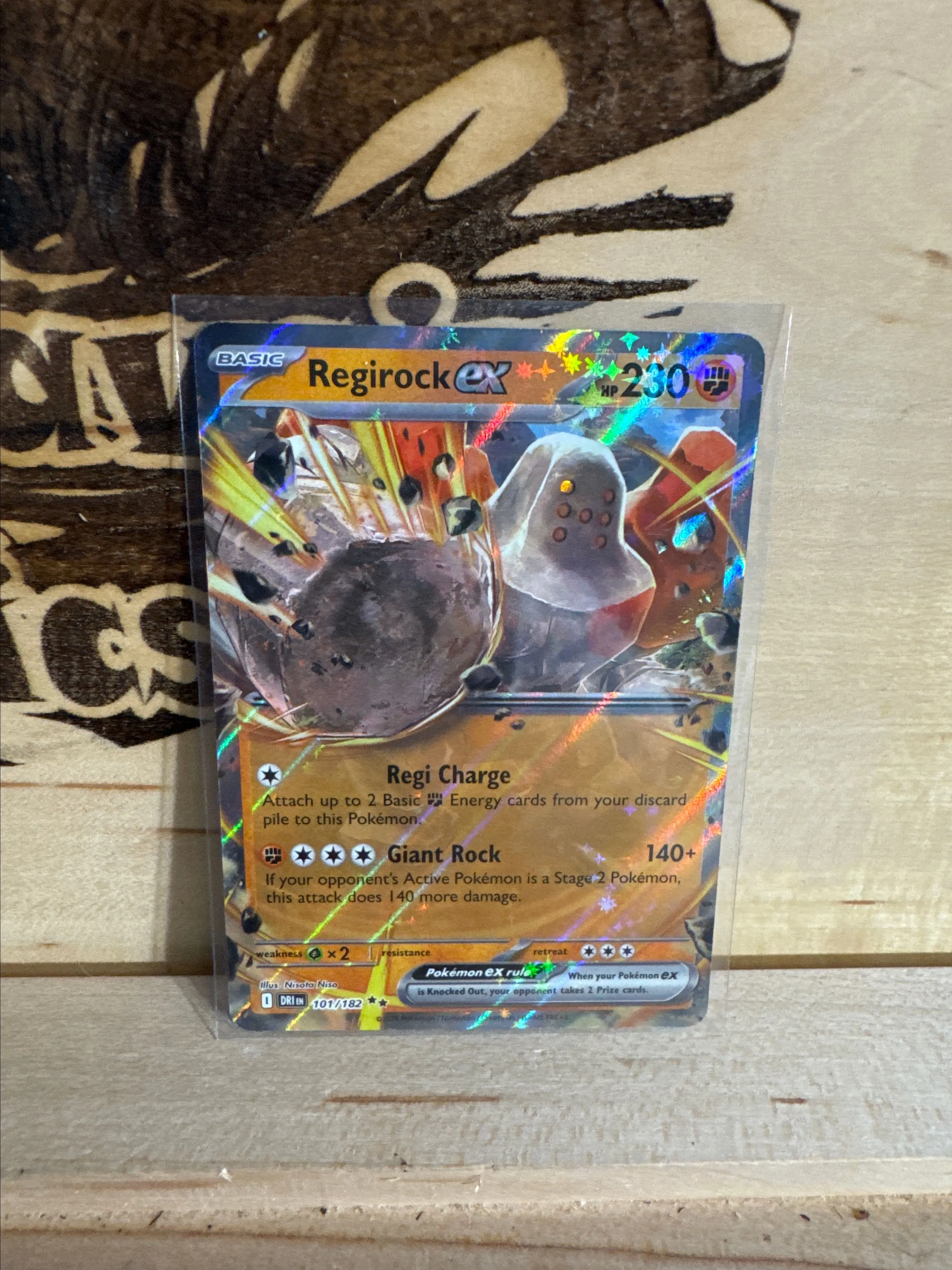 Product image for Regirock Ex #101 Pokemon Destined Rivals  