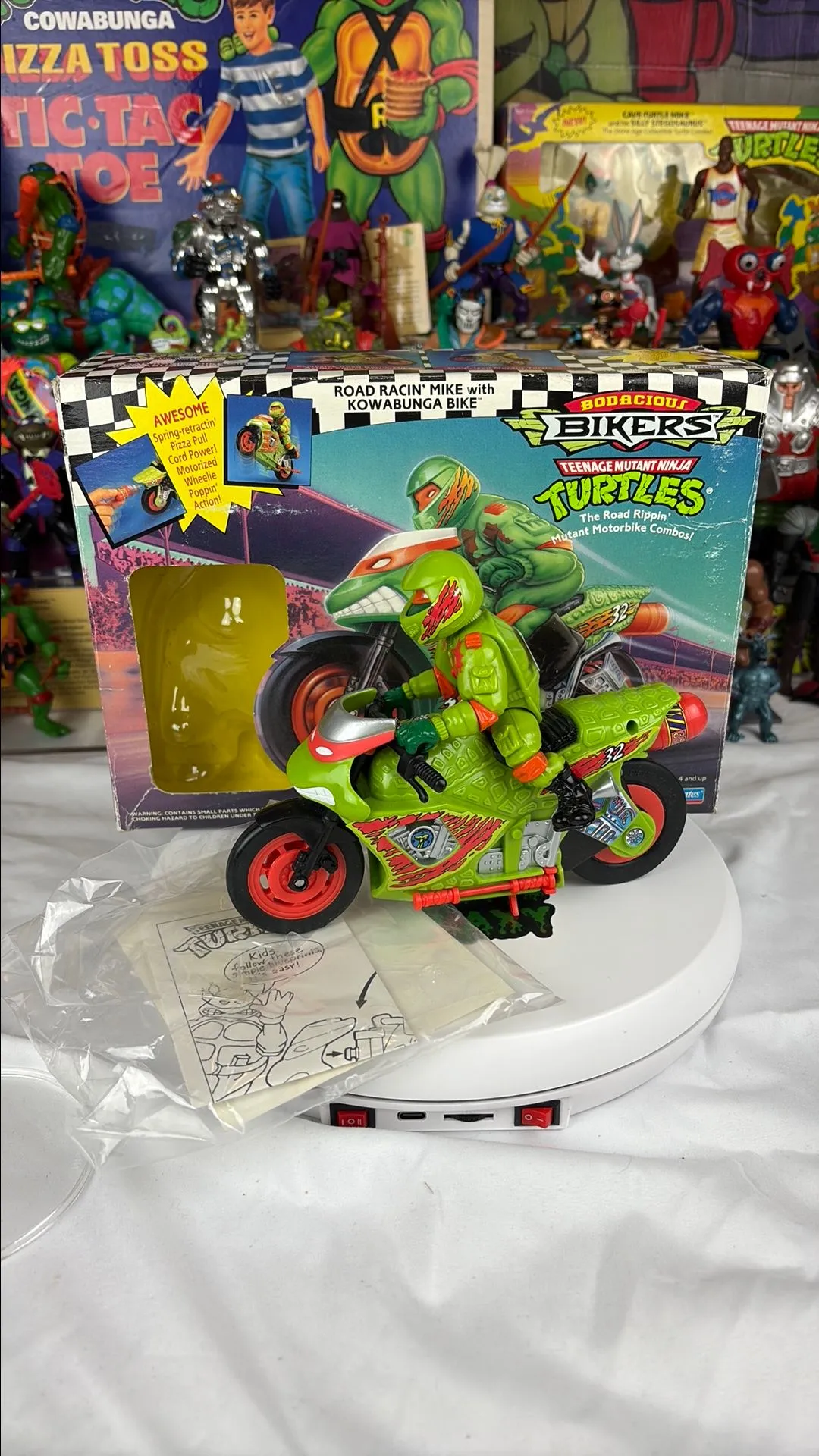 Product image for TMNT 1994 Road Racin Mike Complete W/ Box & Inserts