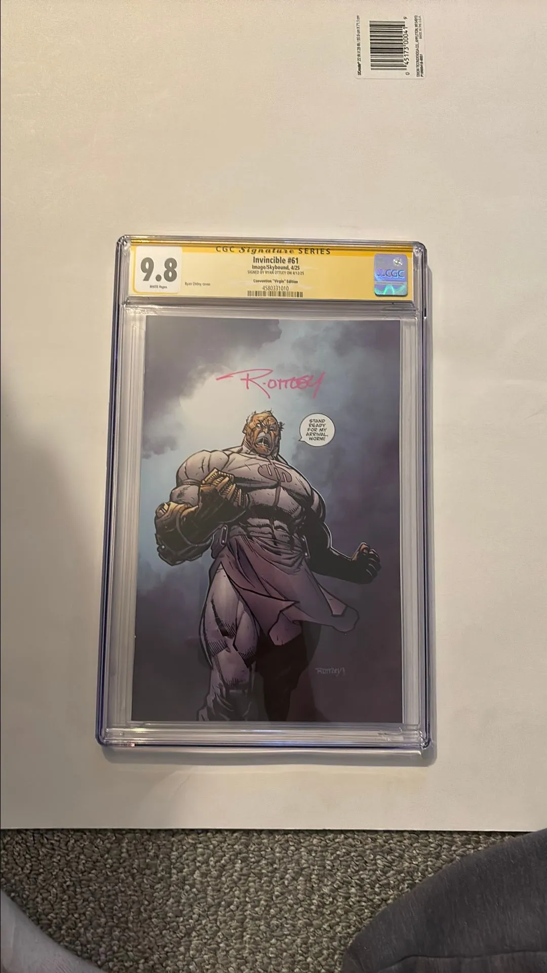 Product image for INVINCIBLE #61 VIRGIN CGC SS 9.8 C2E2 exclusive