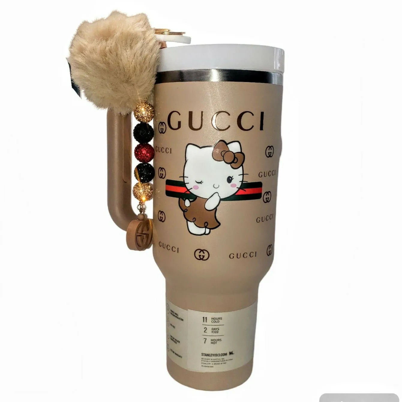 Product image for Stanley ◇ GG Hello Kitty Stanley Cup with Custom Handmade Accessories!