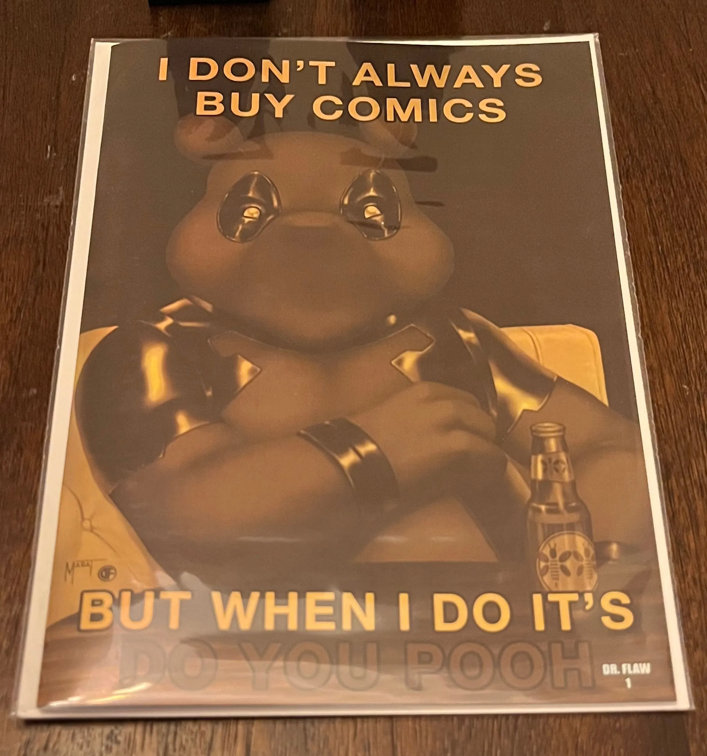 Product image for DeadPool Interesting Pooh DRFLAW #1 Gold