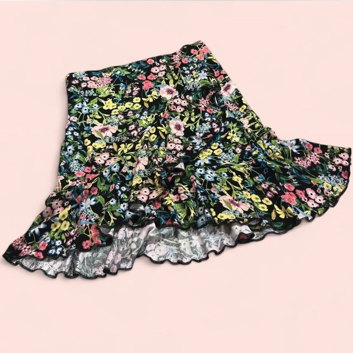 Product image for Floral Ruffle Mini Skirt