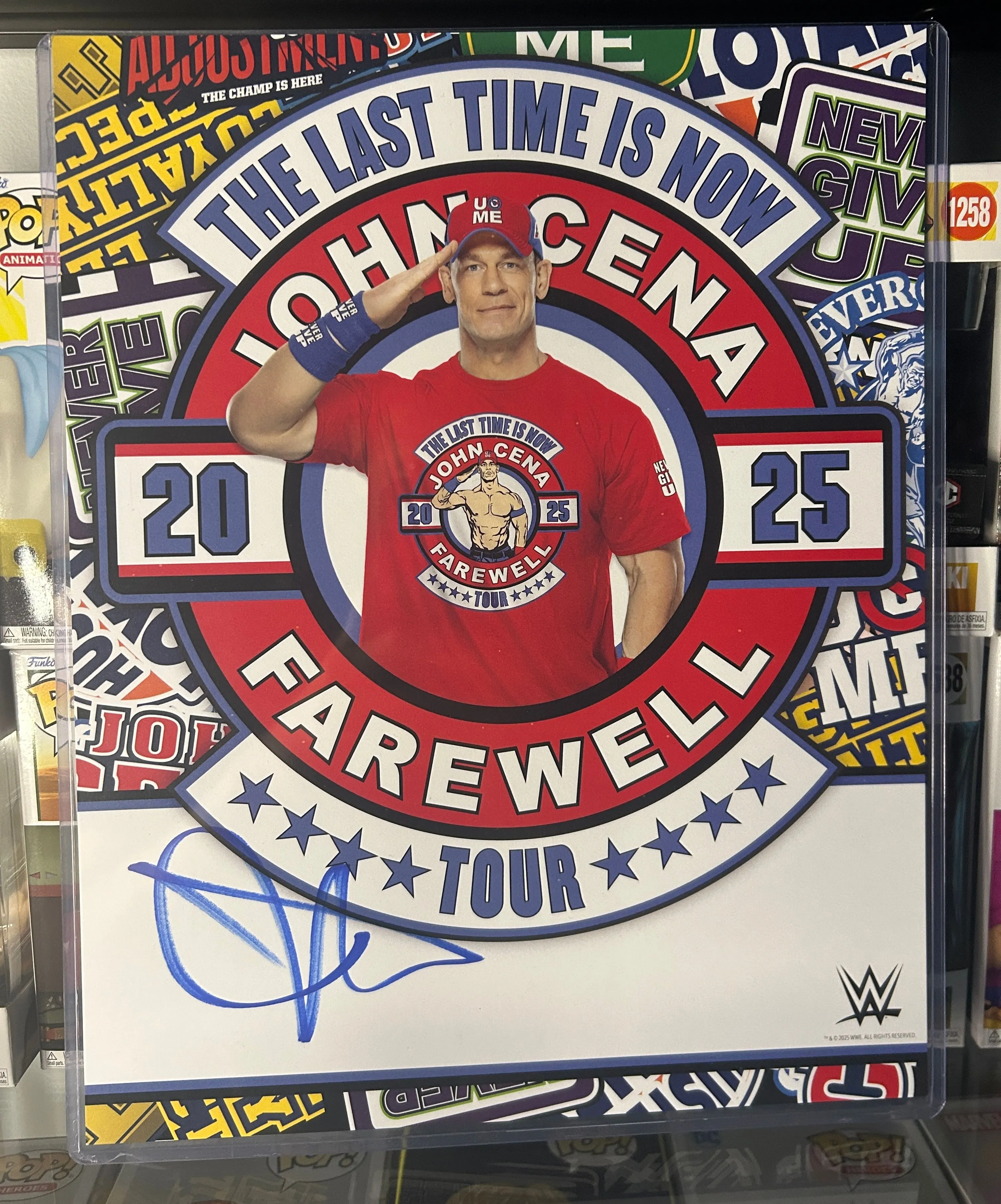 Product image for 🔥WWE John Cena Last Time Farewell Signed 11x14 Autographed 2025 Royal Rumble