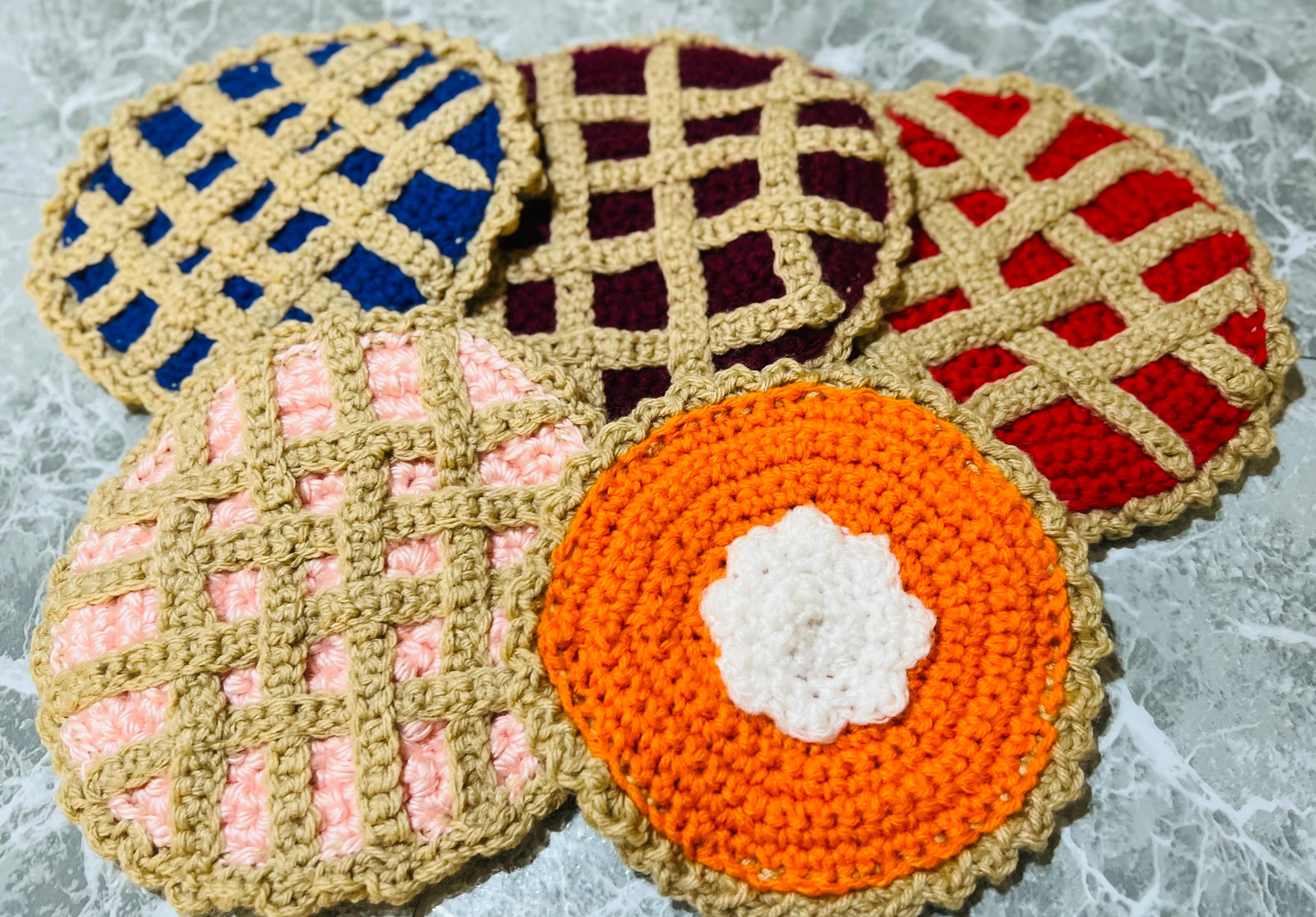 Product image for Crochet pie hot pads
