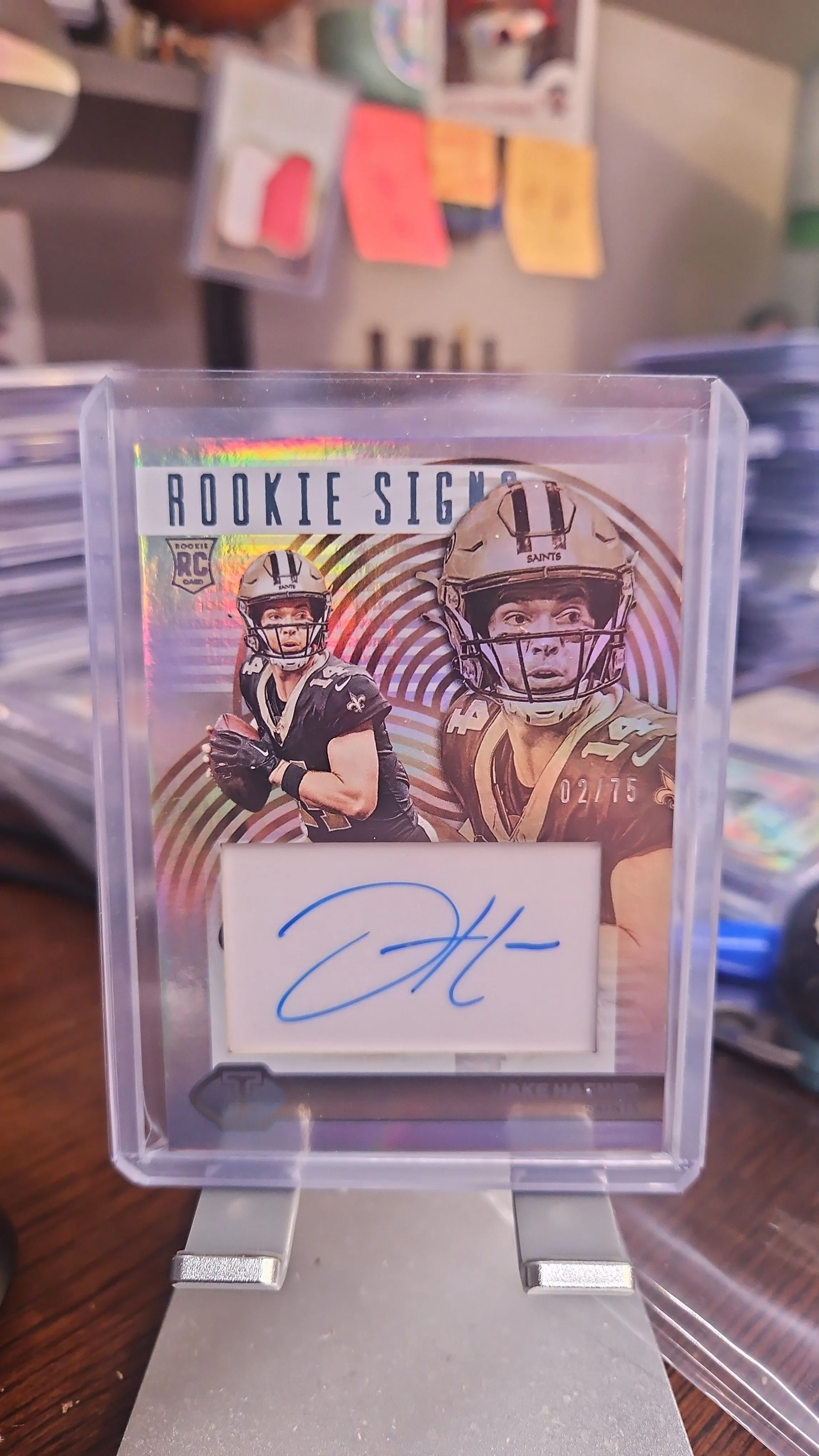 Product image for Jake Haenar Rookie Auto....#d 2/75...2023 Illusions Rookie Signs....Saints