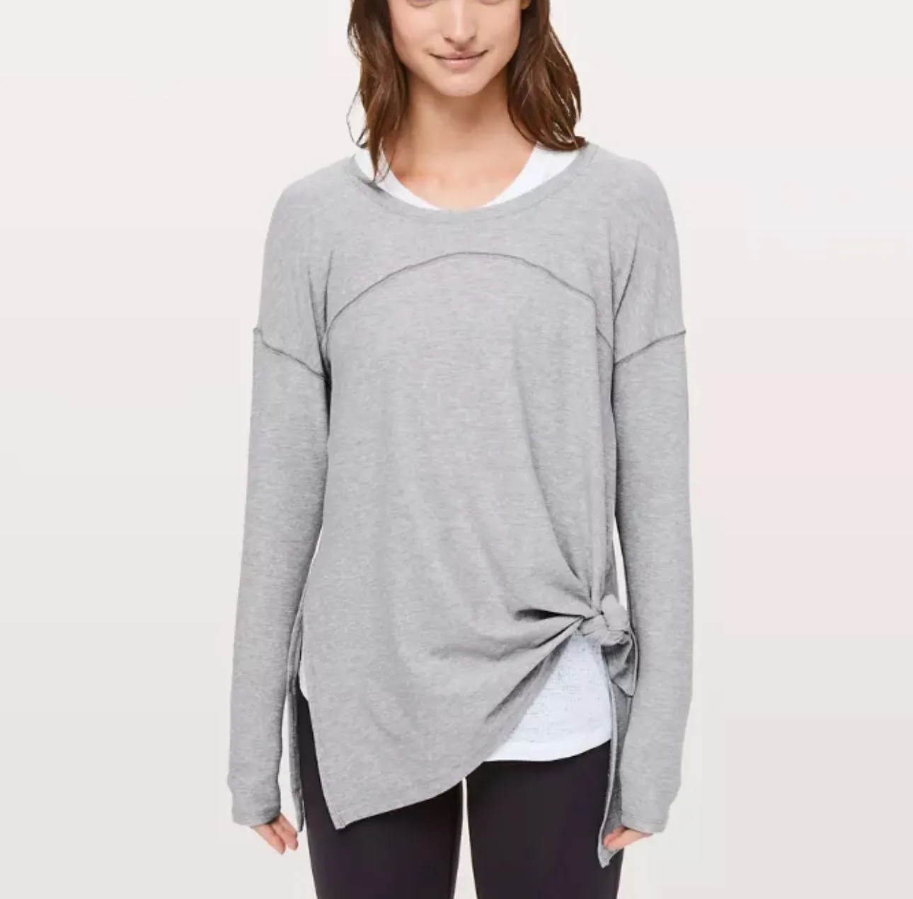 Product image for Lululemon Hit Unwind Long Sleeve 8 Blue