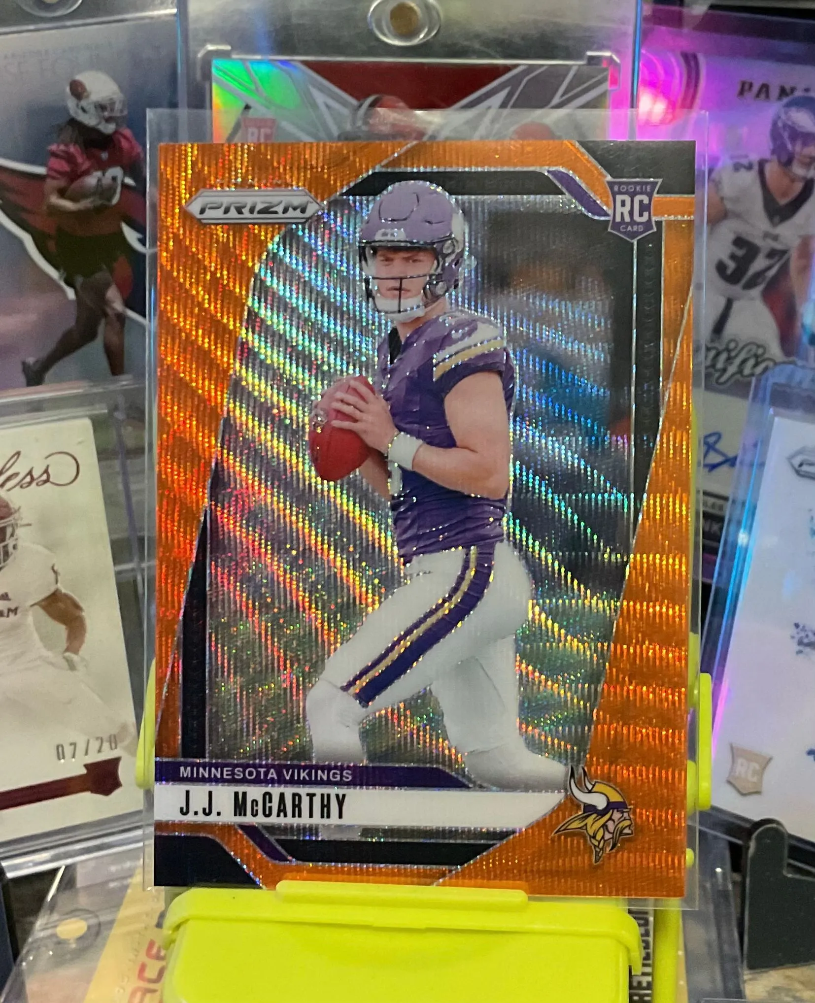 Product image for JJ McCarthy Prizm Orange Wave 24/60