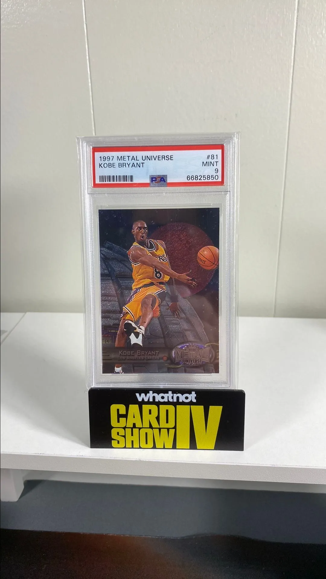 Product image for 1997 Metal Universe Kobe Bryant 81  PSA MINT 9