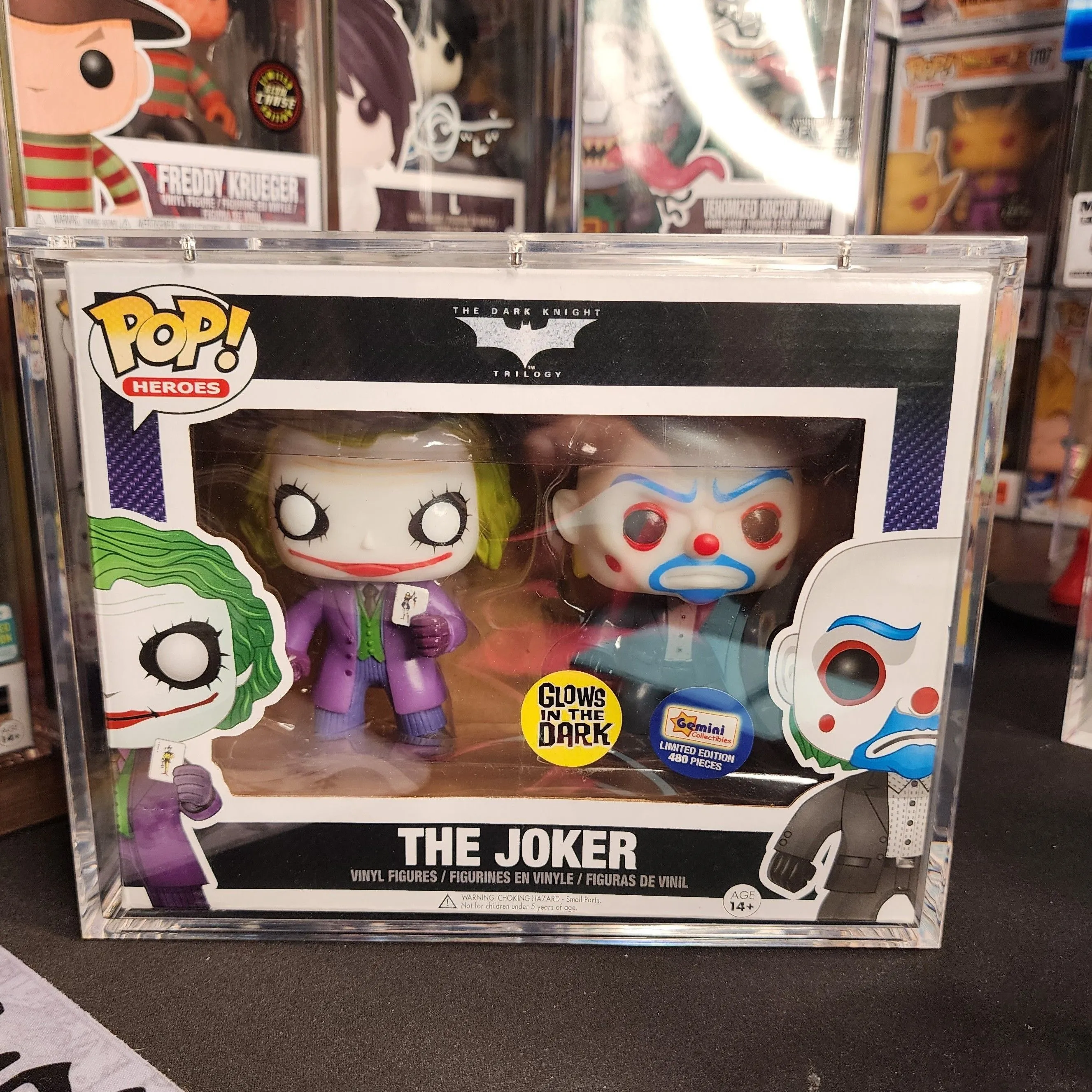 Product image for The Joker 2 pack GITD w/Armor 