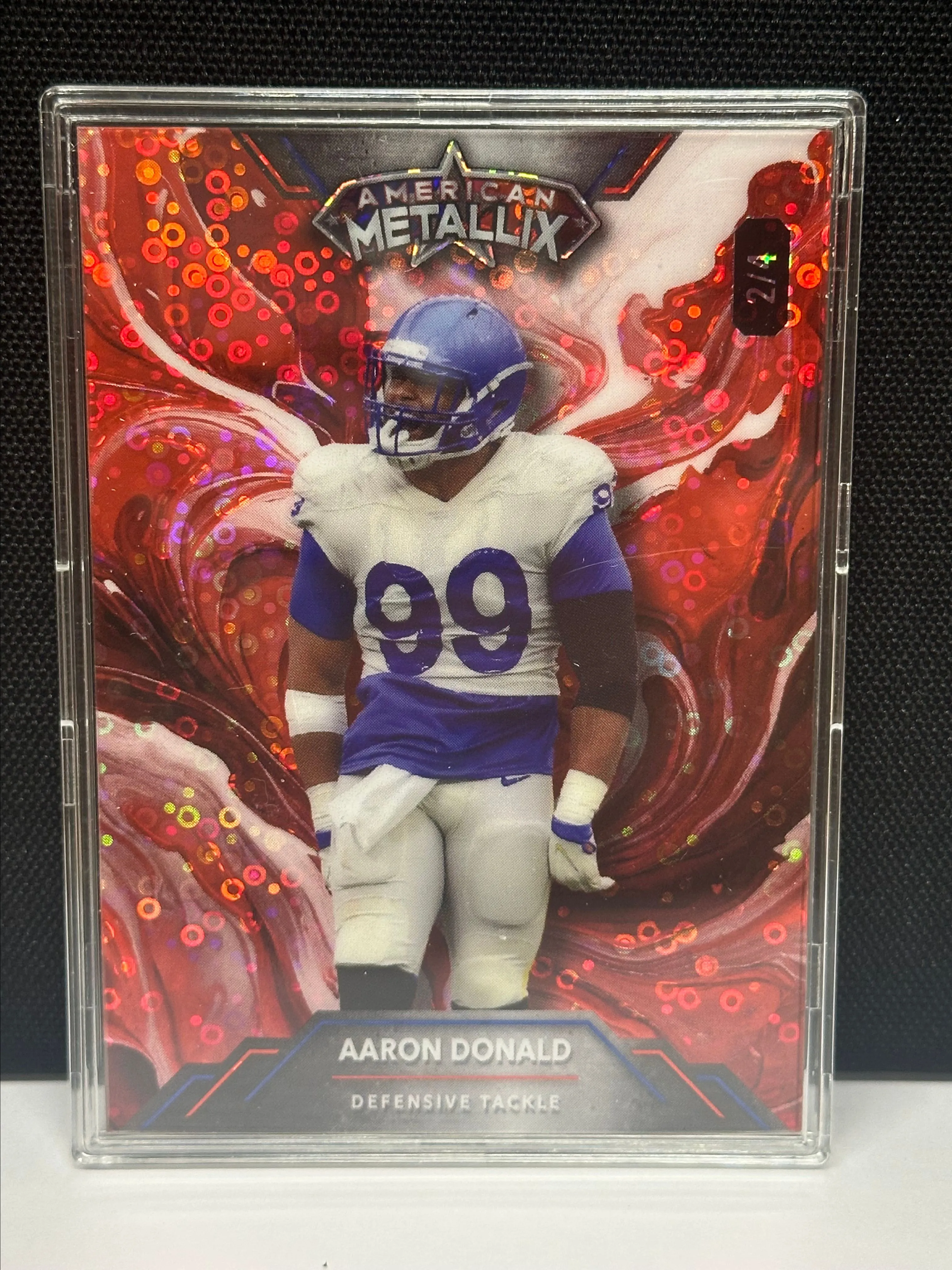 Product image for 2023 - Wild Card American Metallix - Aaron Donald 2/4