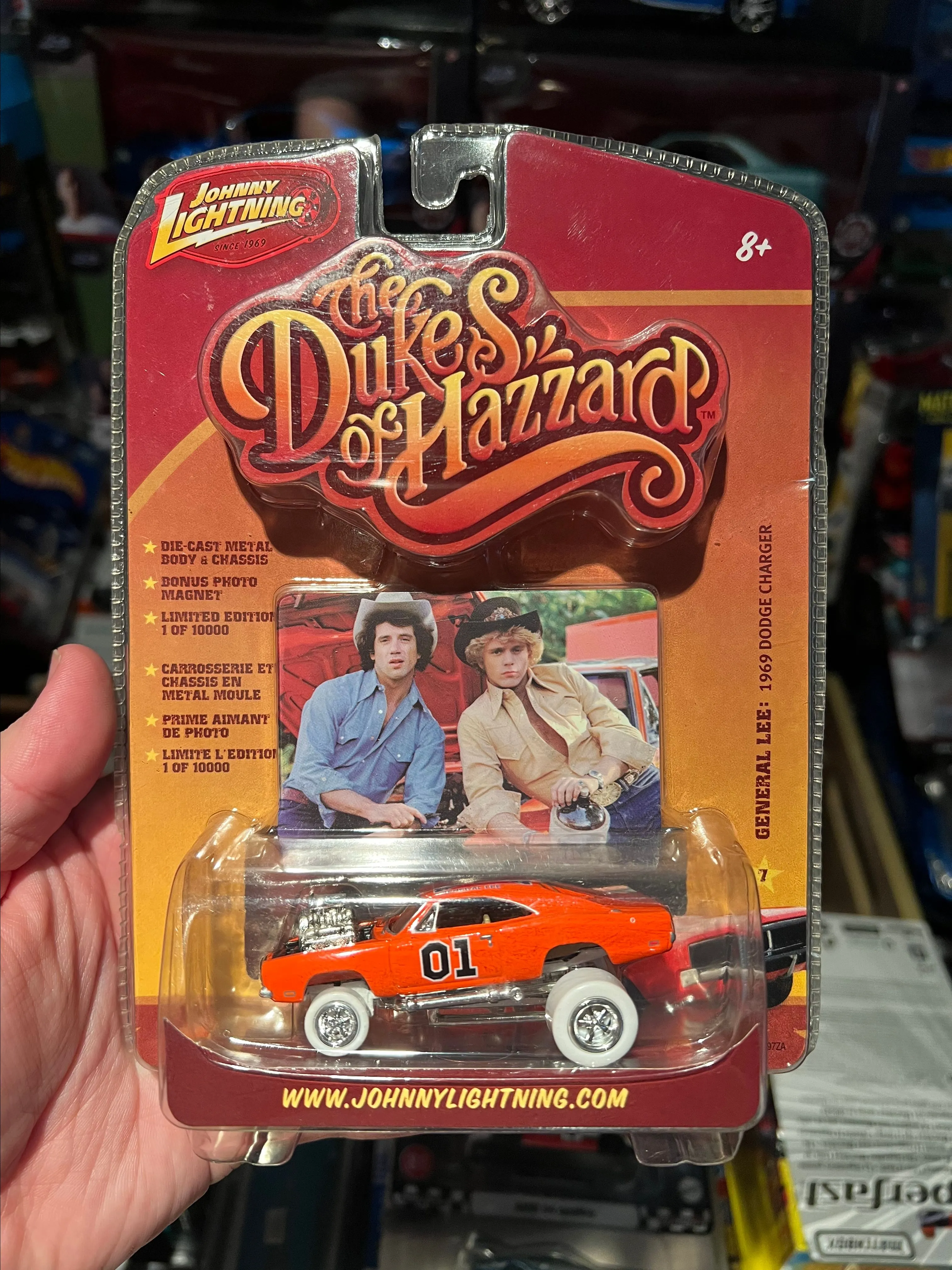 Product image for Johnny Lightning White Lightning General Lee 1969 Dodge Charger 7th Release Zinger!!🔥