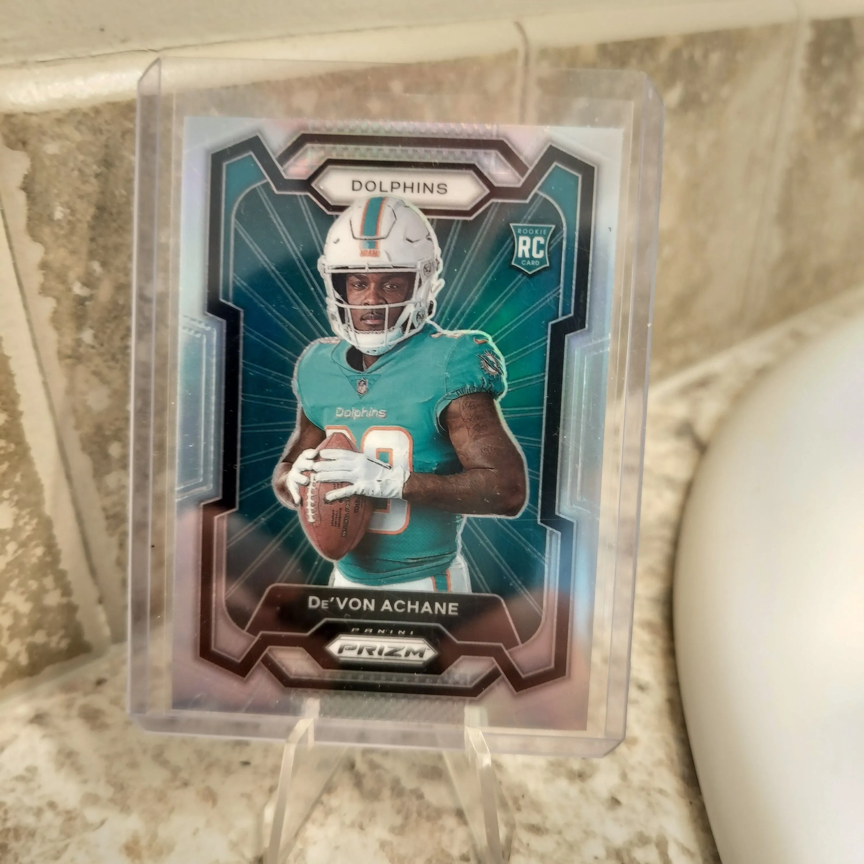 Product image for De'Von Achane 2023 Prizm #306 Rookie Variation - Silver