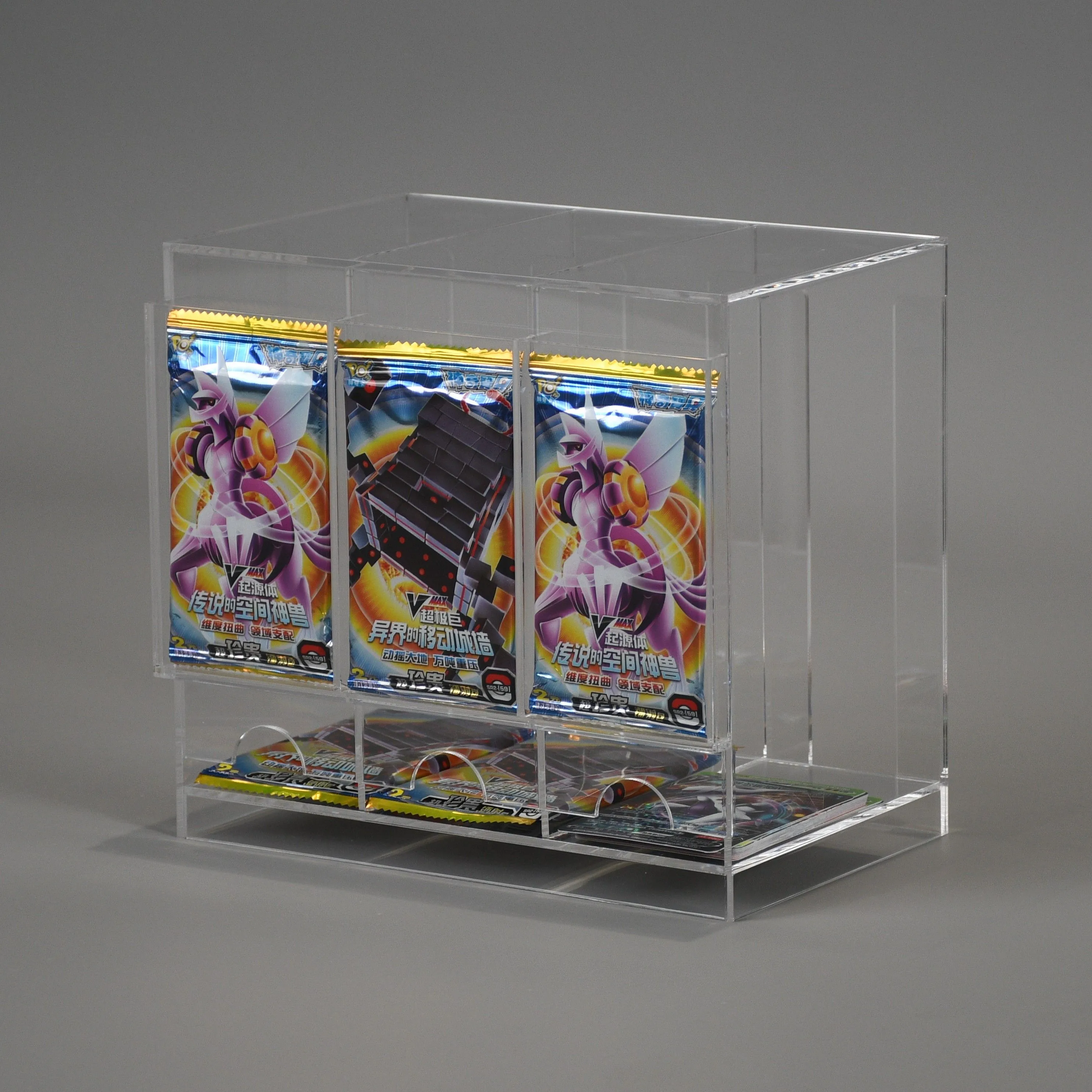 Trading Card TCG Pokmon, Yugioh, Sports - 3 Slot Acrylic Booster Pack  Dispenser  Whatnot: Shop, Sell, Connect