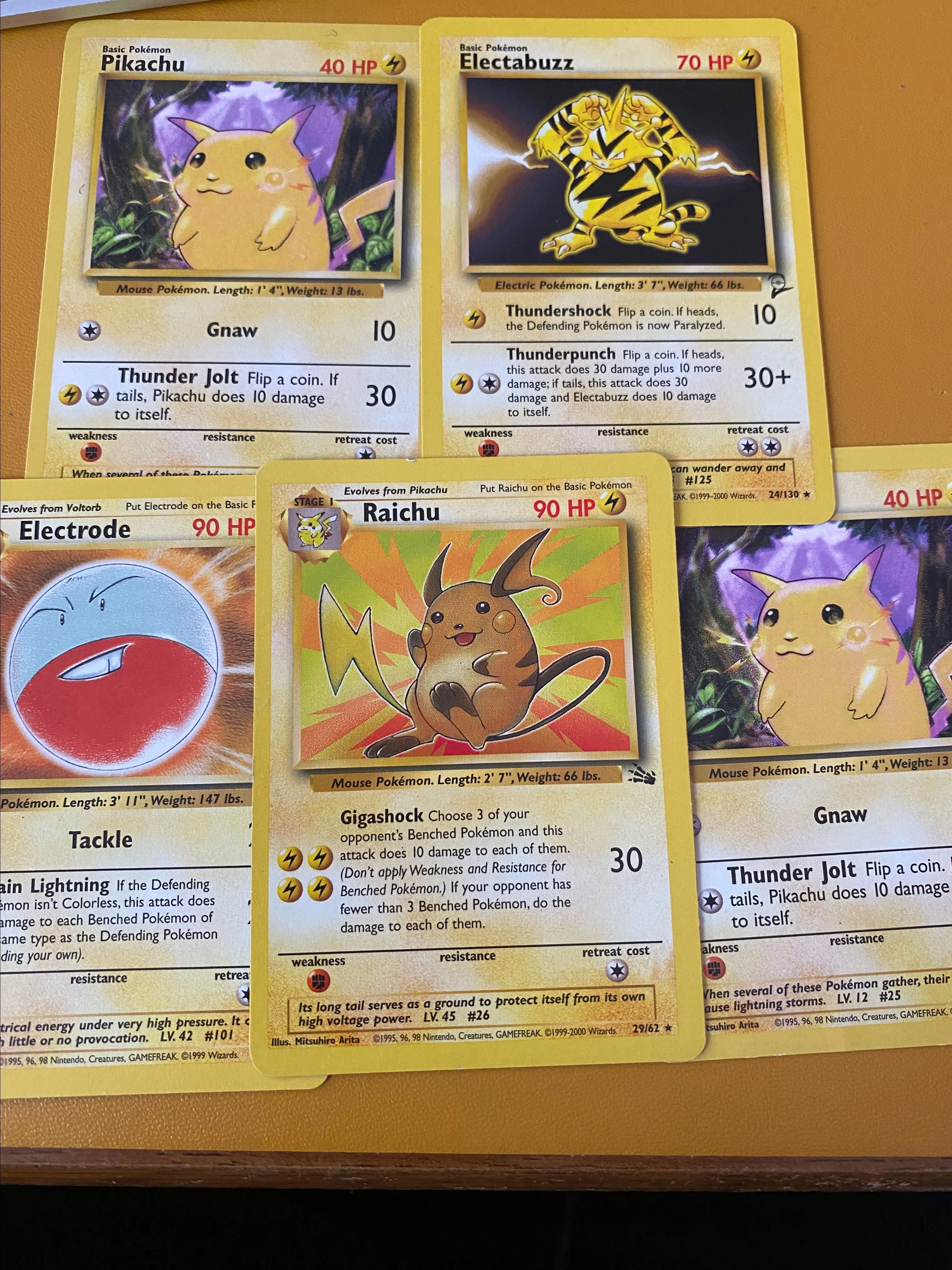 Product image for Early Pokémon Card 5 card lot