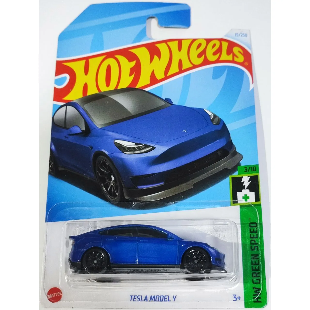 Product image for 2024 Hot Wheels Tesla Model Y HW Green Speed 3/10, 15/250