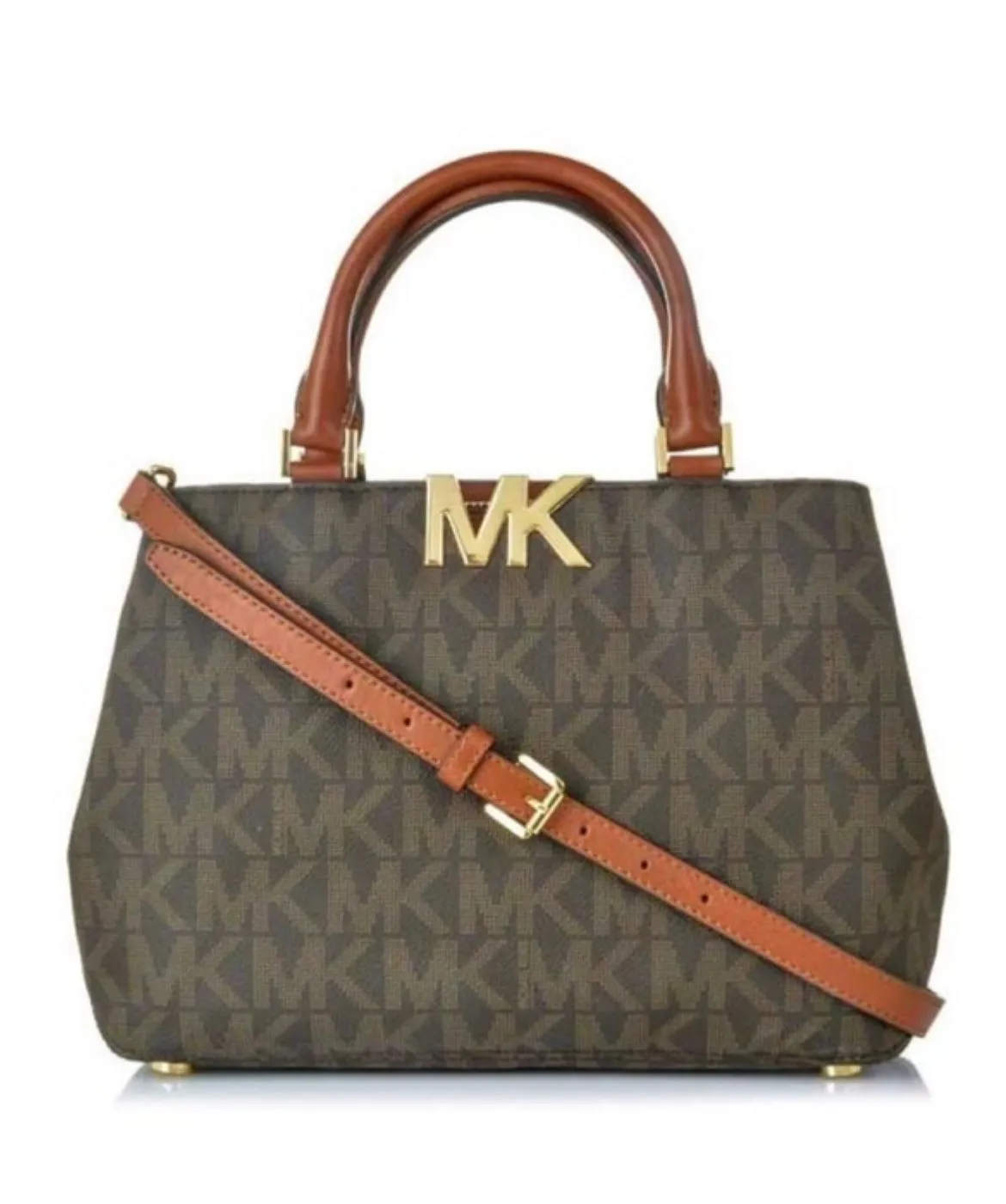 Product image for NWT Michael Kors Florence Medium Brown Convertible Satchel