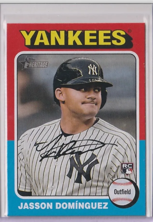 Product image for Topps Heritage 2024 - Jasson Dominguez RC