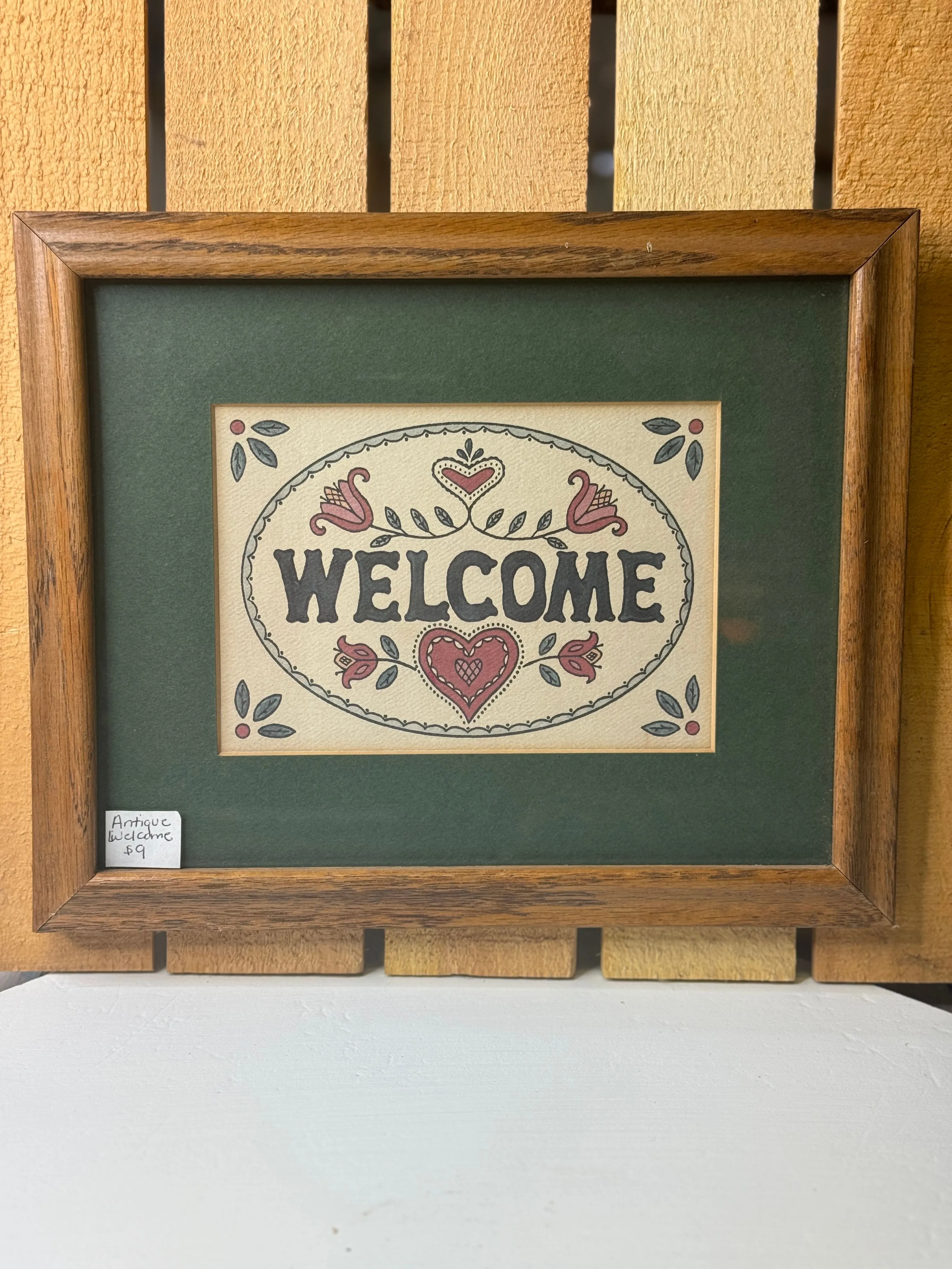 Product image for Hand painted vintage wall art