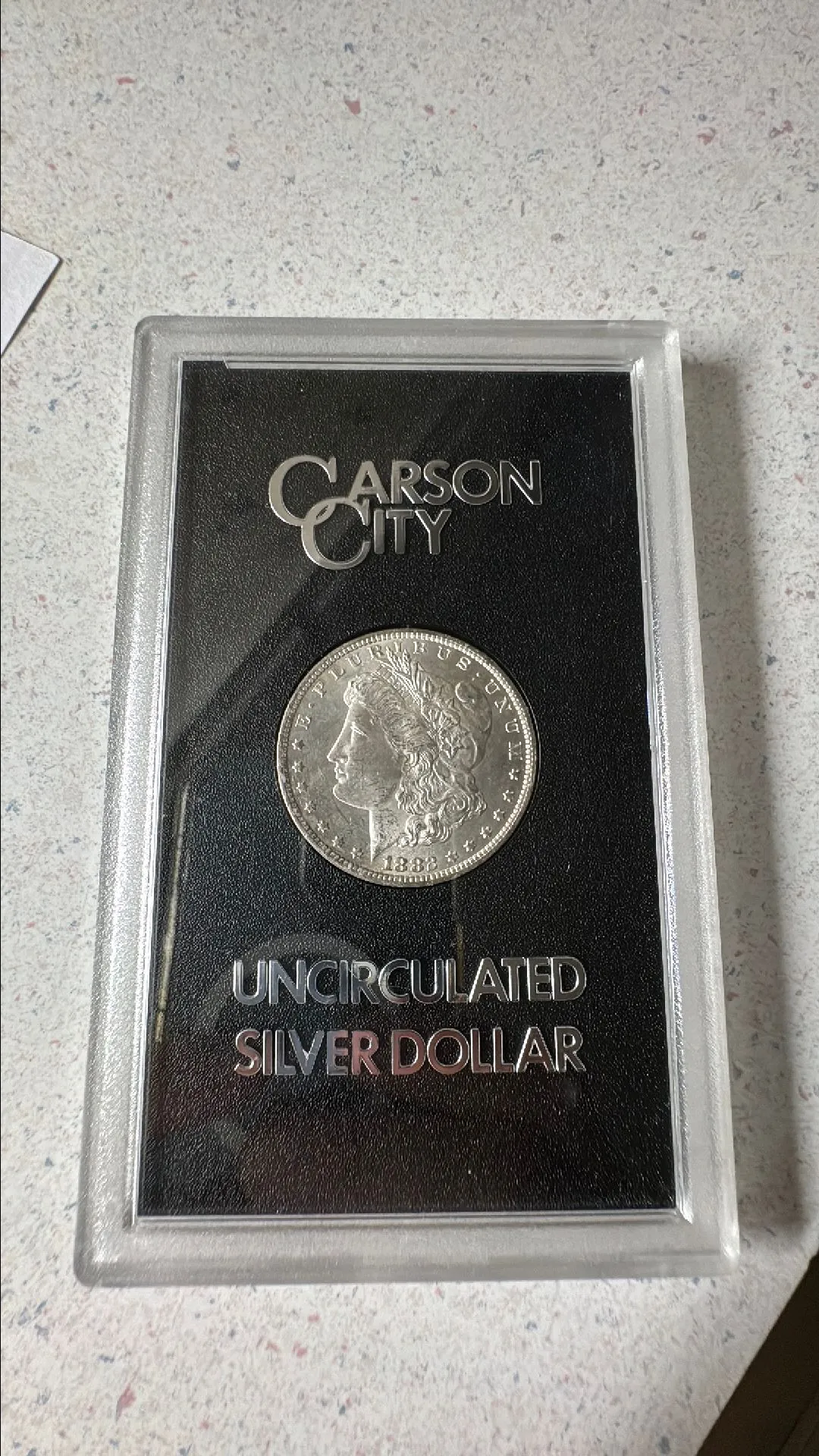 Product image for GCA Hoard 1882-CC Morgan silver dollar uncirculated