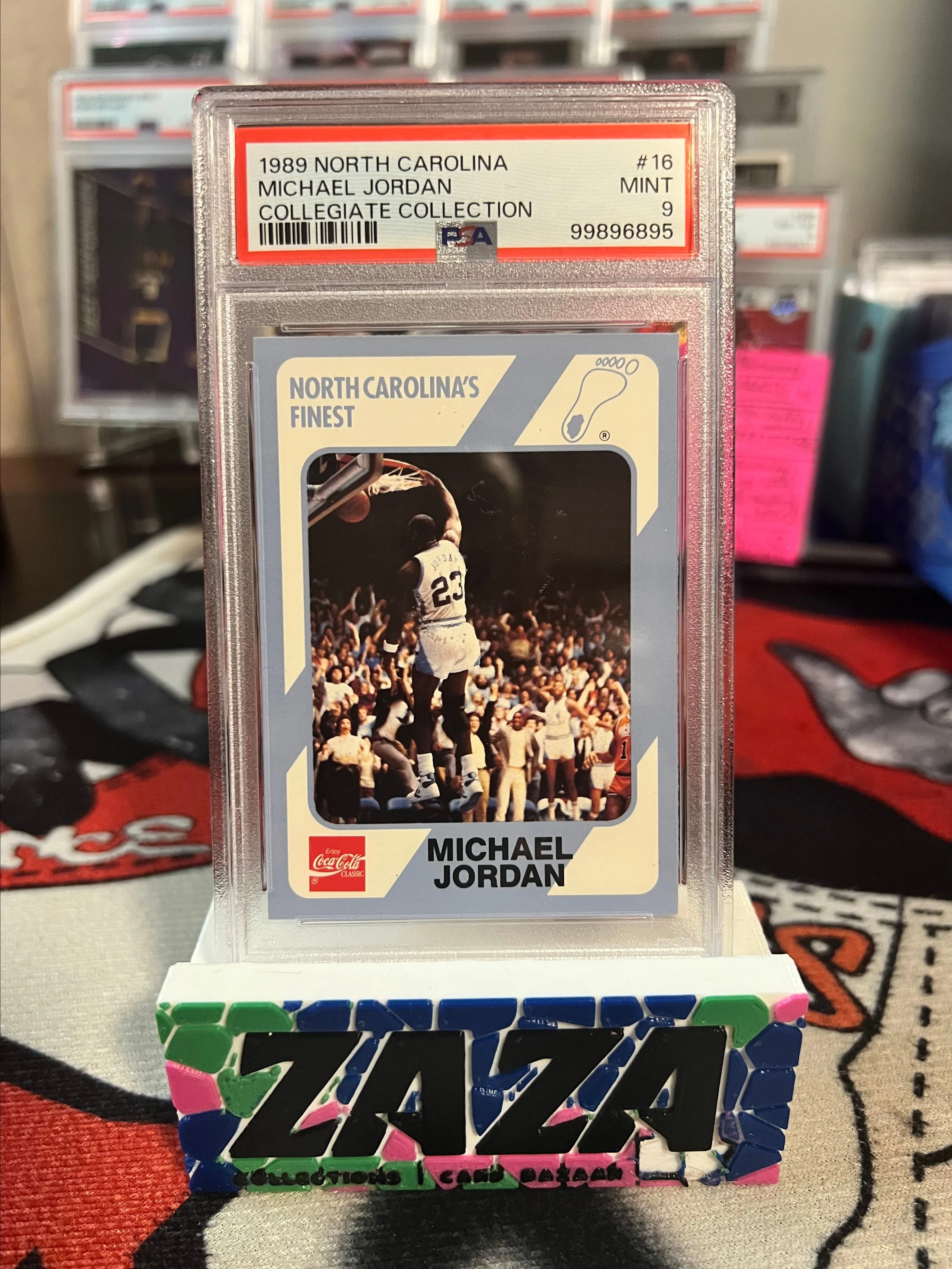 Product image for 1989 North Carolina Michael Jordan Collegiate Collection Coca Cola PSA 9! #16