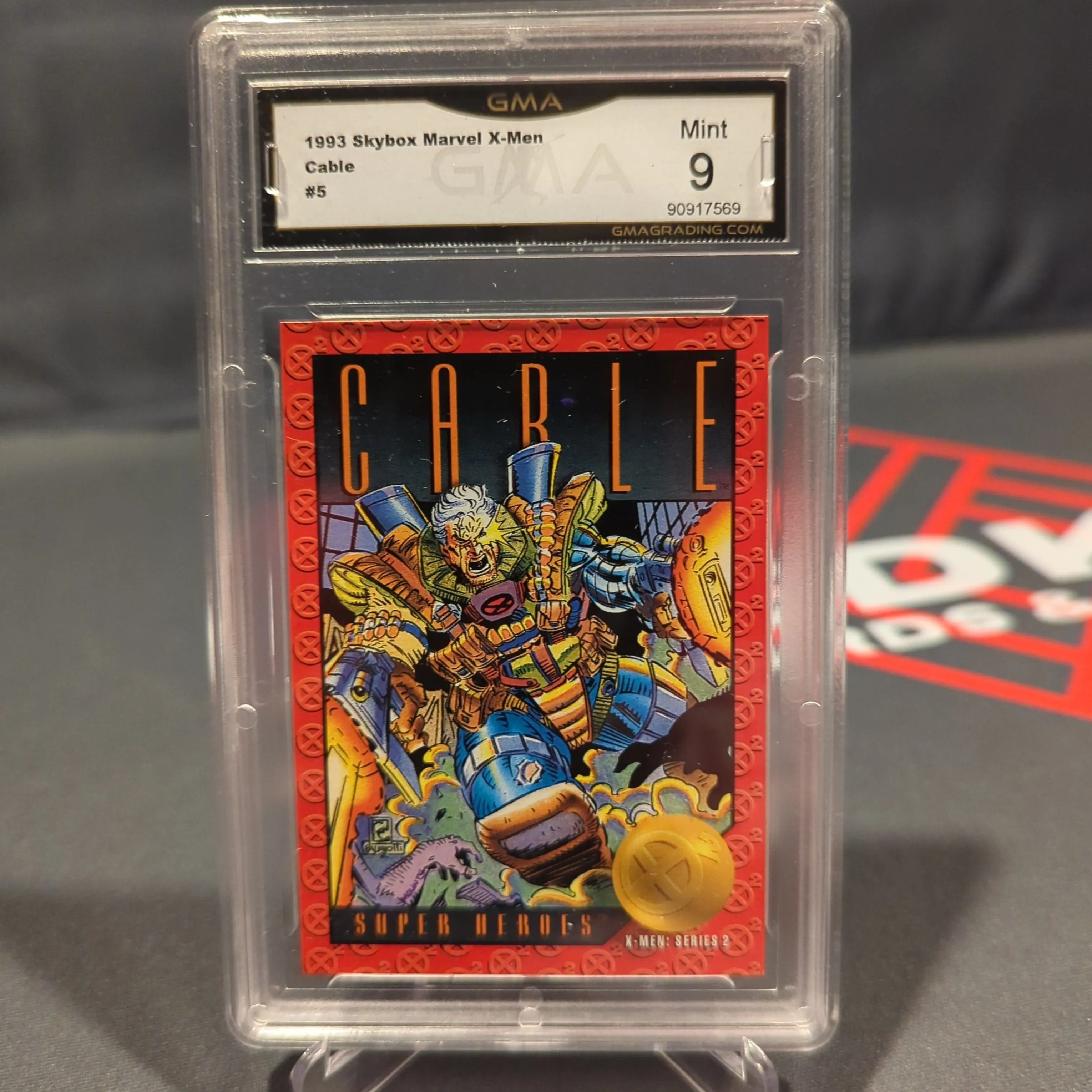 Product image for Trading Card - 1993 Skybox X-Men Series 2 CABLE #5 GMA Mint 9