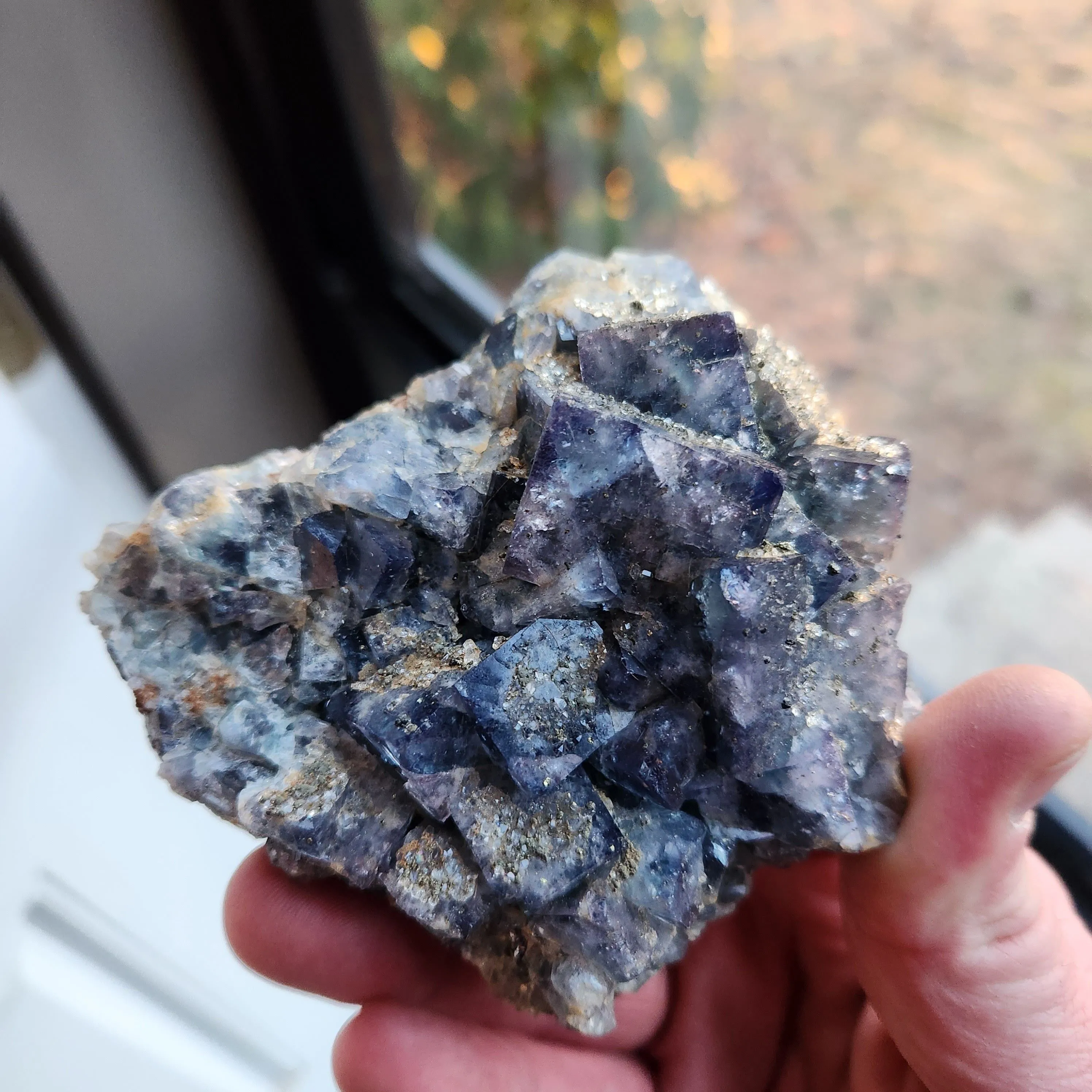 Product image for Fluorite w Pyrite, Quartz and Galena