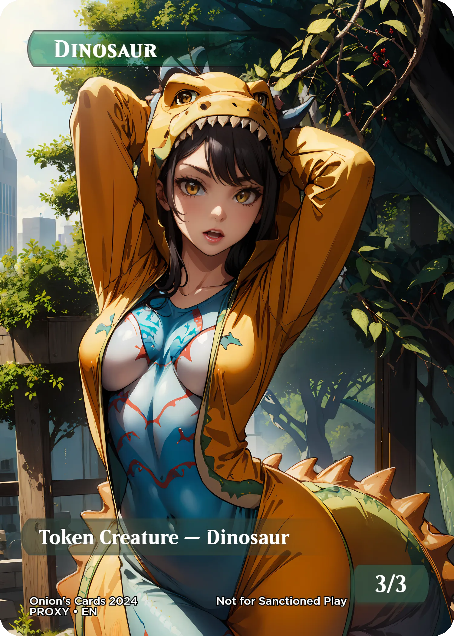 Token Creature Dinosaur Girl (Foil) - MTG Proxy Anime Waifu  Whatnot:  Shop, Sell, Connect