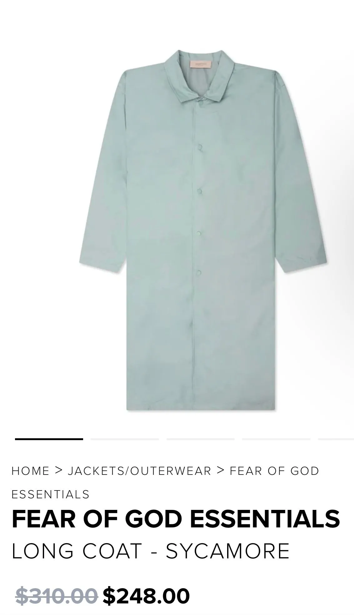 Product image for ESSENTIAL COAT