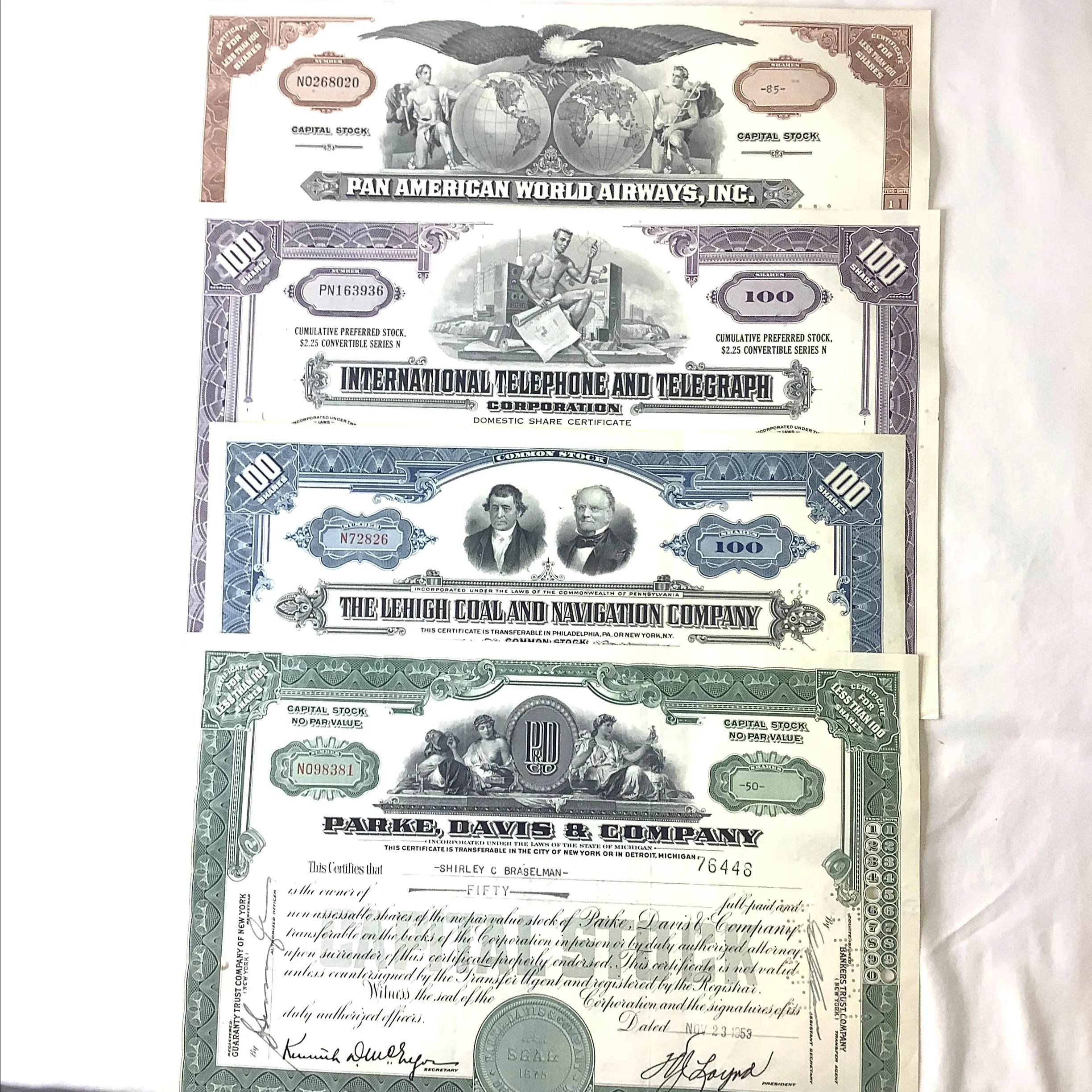 Product image for 20. Stock certificates