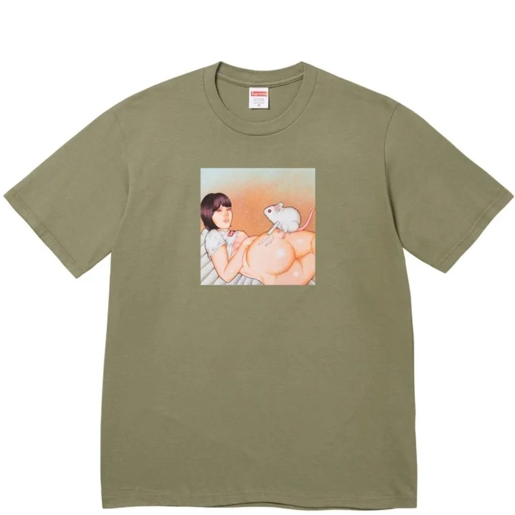 Product image for Supreme Mouse Tee Light Olive SS25