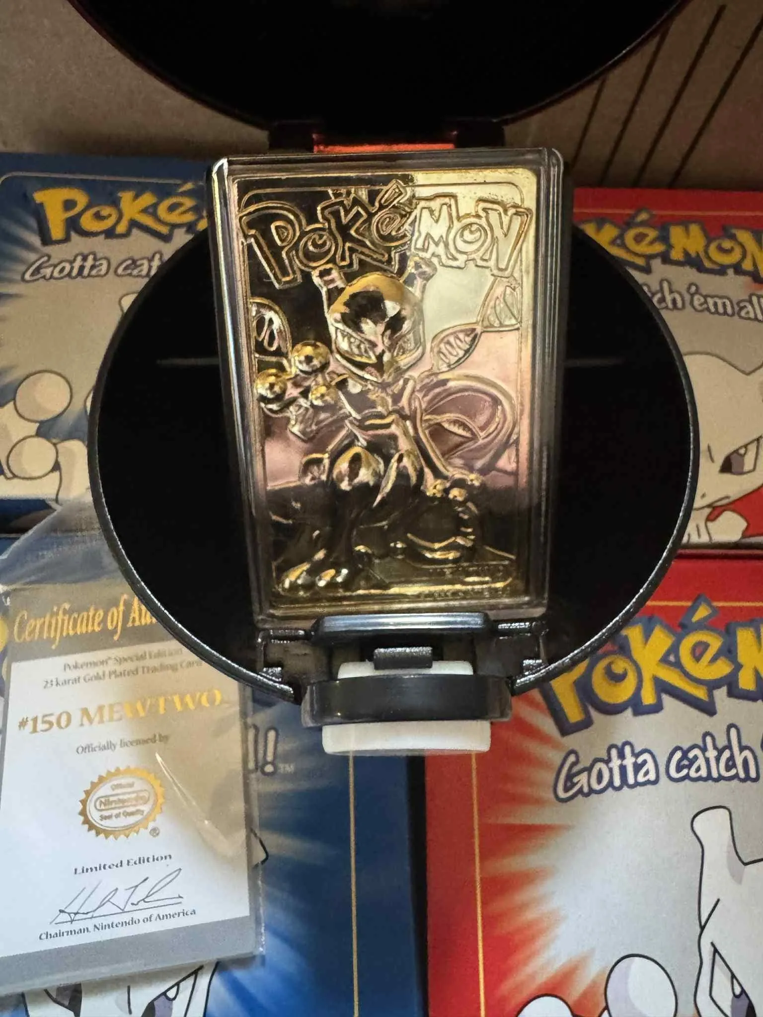 mewtwo gold pokemon card Team Rocket's Mewtwo ex 240/182 main image 1