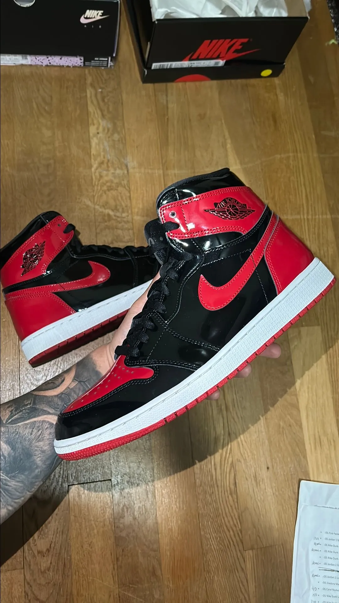 Product image for PATENT BRED JORDAN 1s