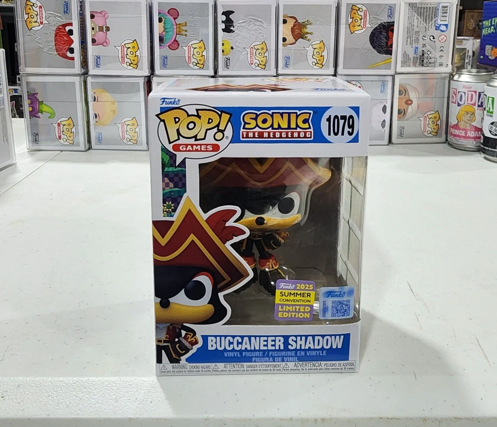 Product image for Funko Pop Buccaneer Shadow SDCC 2025 Summer Convention Exclusive 1079 +Protector