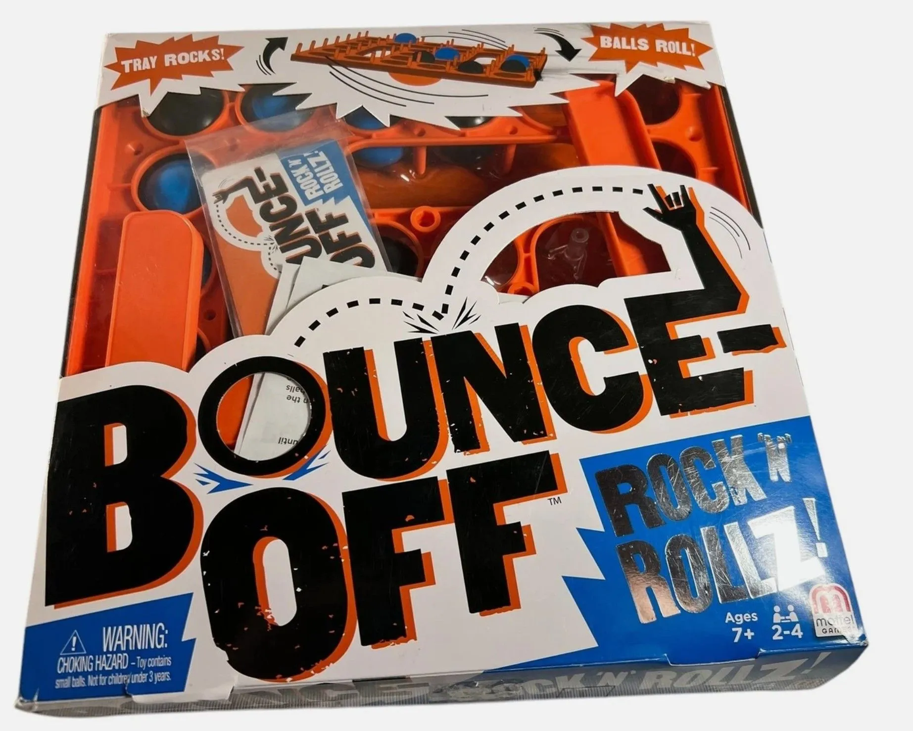 Product image for LOT OF 18 Bounce-Off Rock N Rollz Ball Bounce Game For 2 to 4 Players Mattel