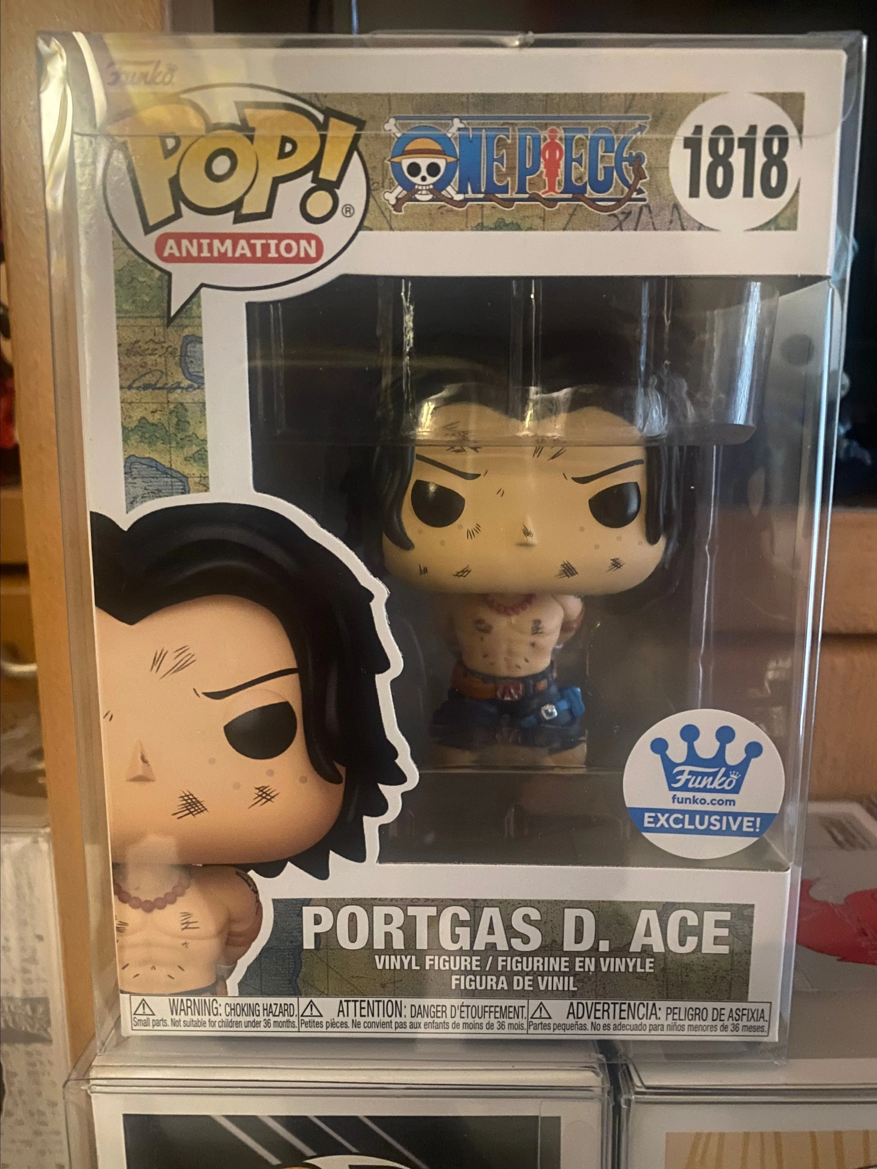 Product image for Portgas D. Ace (Funko Shop Exclusive Sticker)