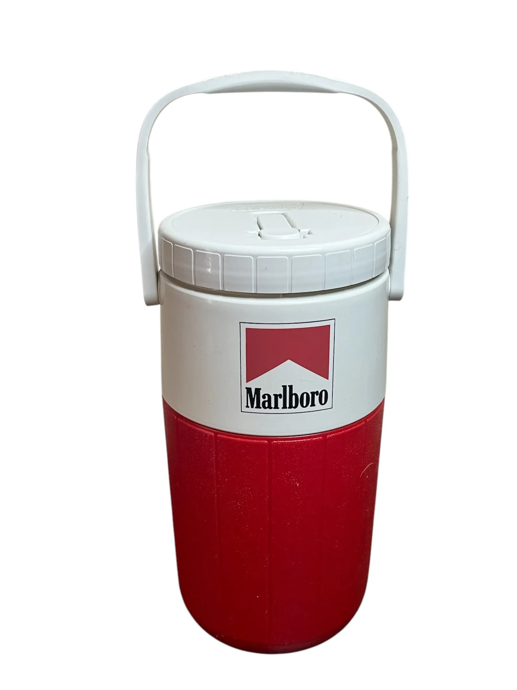 Product image for Vintage Coleman Marlboro Red 1/2 Gallon Water Jug Thermos Cooler USA #5590 Used