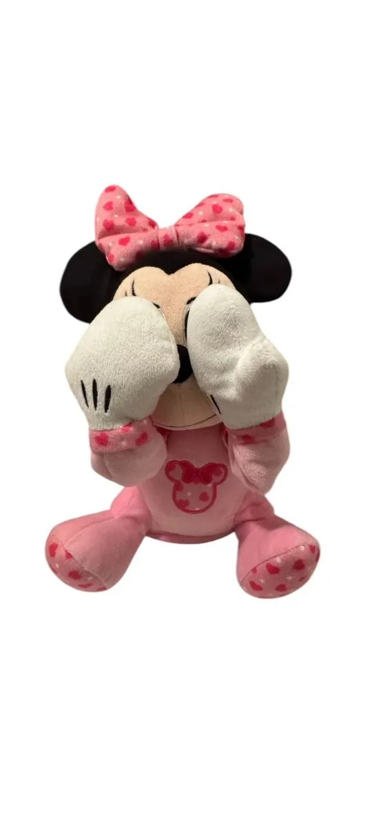 Product image for Plush Minnie Mouse peek-a-boo battery operated