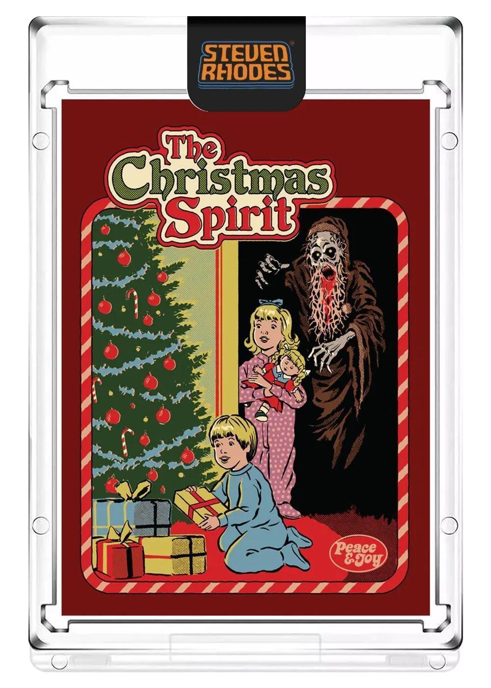 Product image for Steven Rhodes “The Christmas Spirit” Collectible Art Card (Serial Number LE #/199) Atomic Foil Variant
