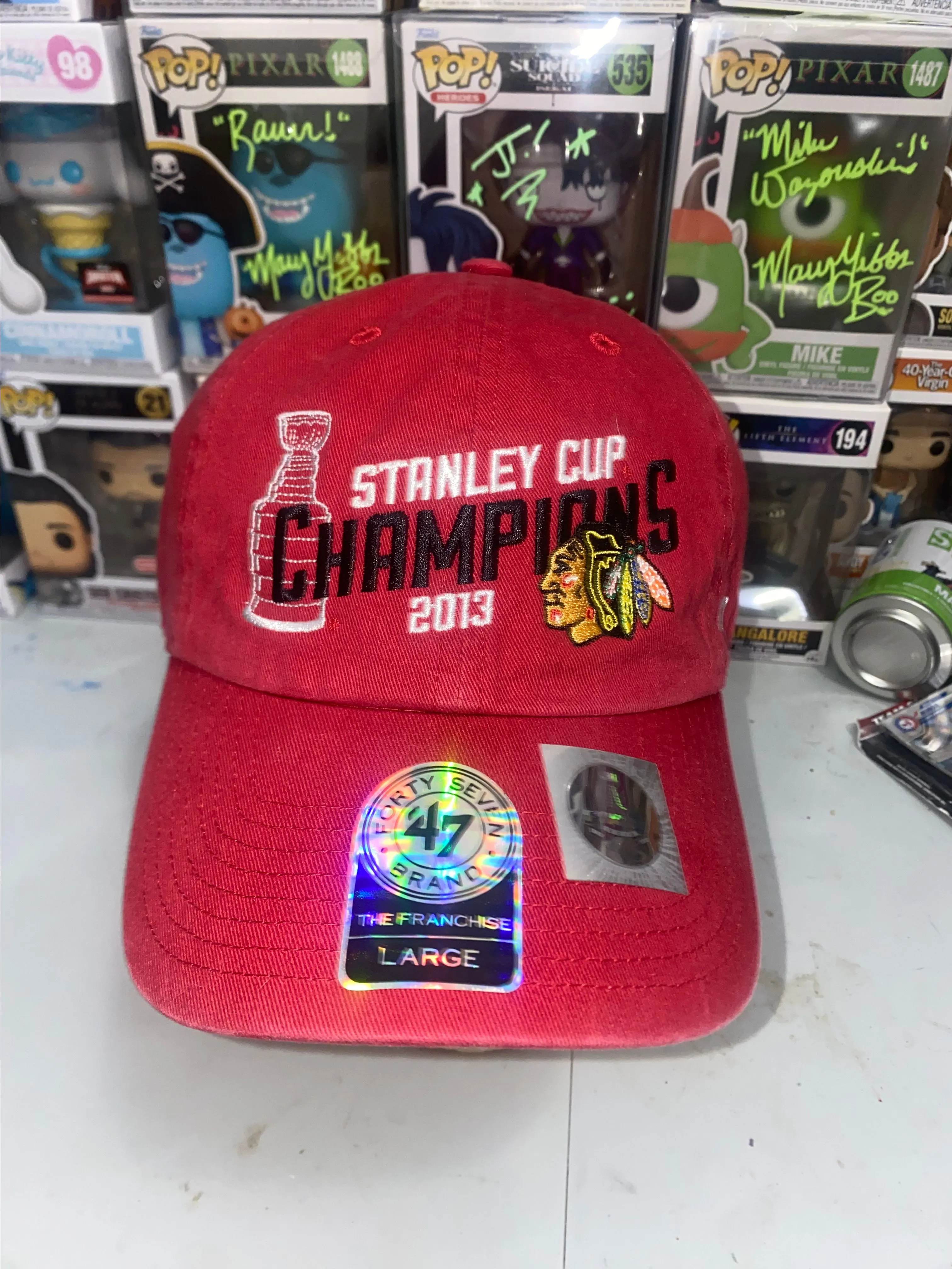 Product image for Chicago Black hawks 2013 champions 47 franchise fitted Large